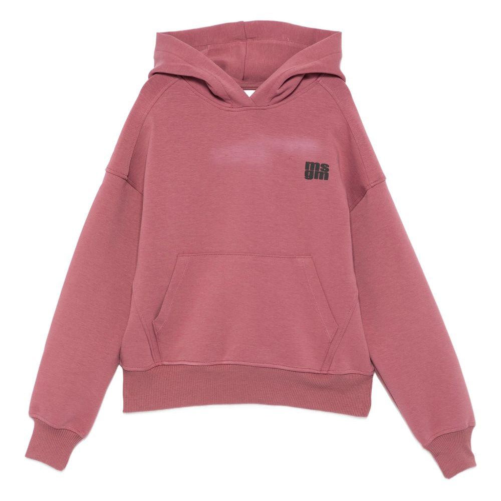 Felpa per bambini MSGM Kids rosa con stampa del logo F5MSJUHS052 MS045 MSGM KIDS