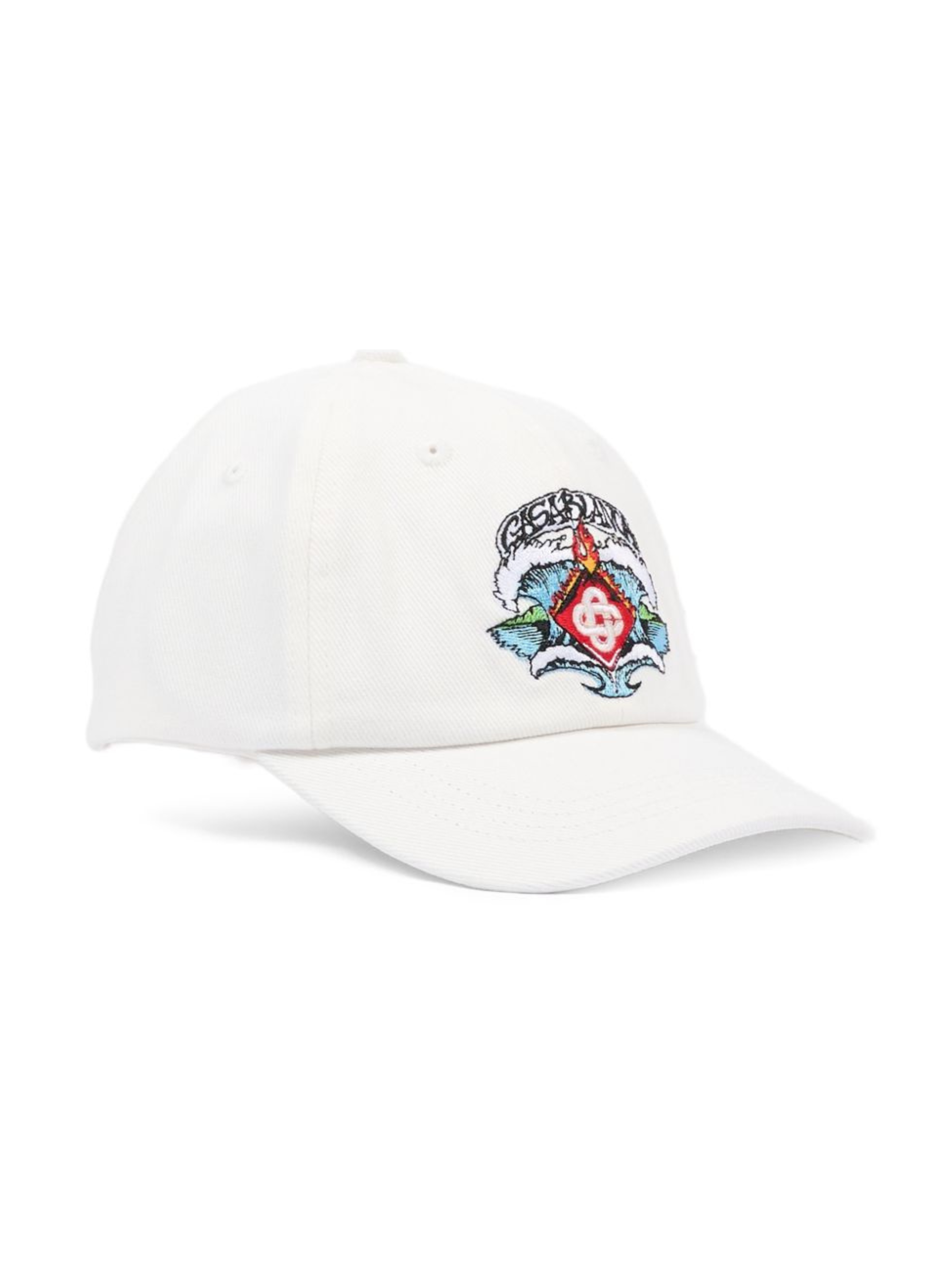 Cappello per bambino Casablanca Kids bianco con design ricamato KSP26HAT11601 WAVES CASABLANCA KIDS