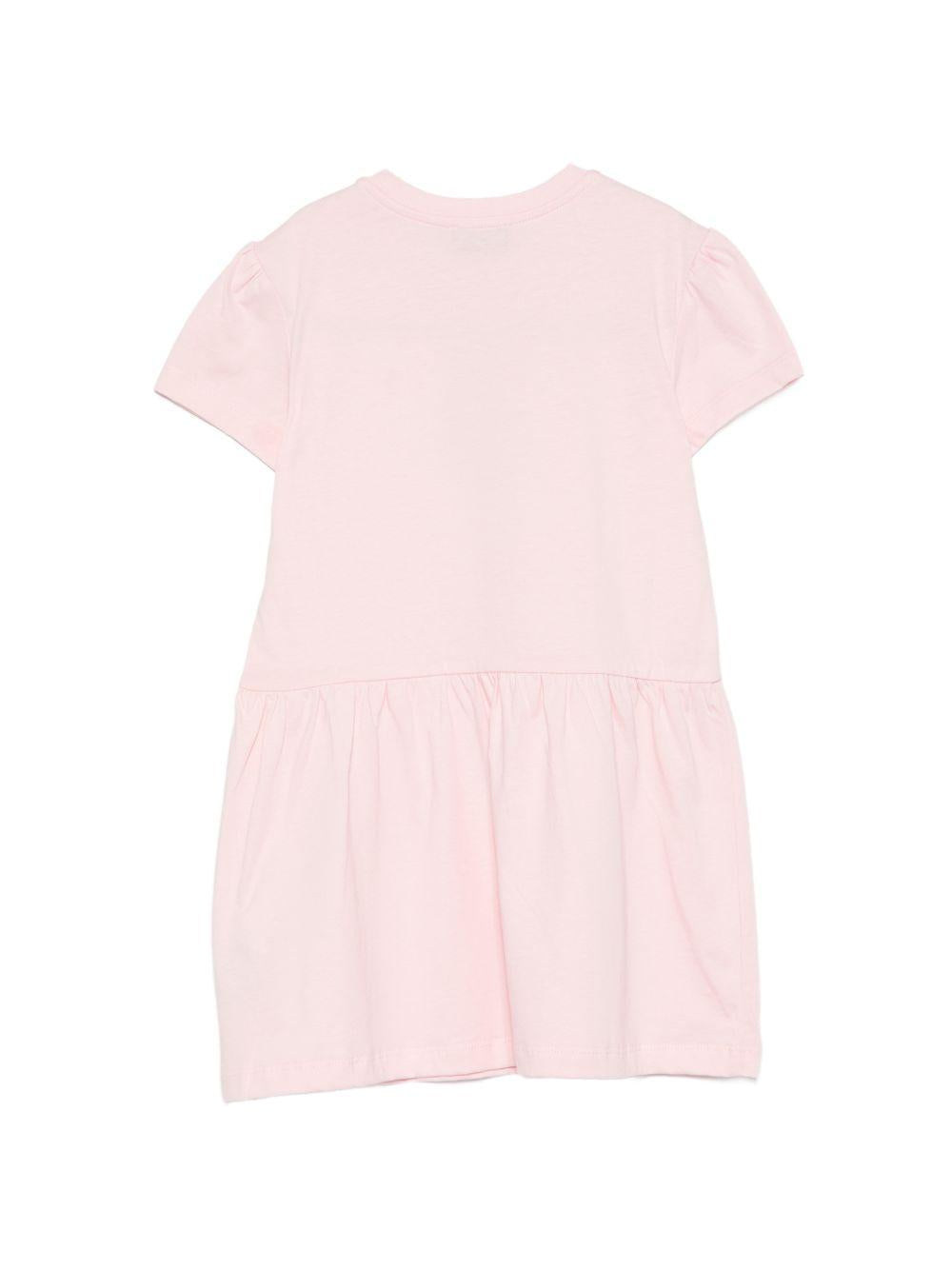 Abito per bambina Moschino Kids rosa con motivo Teddy Bear HDV0IHLAA10 50209 MOSCHINO KIDS