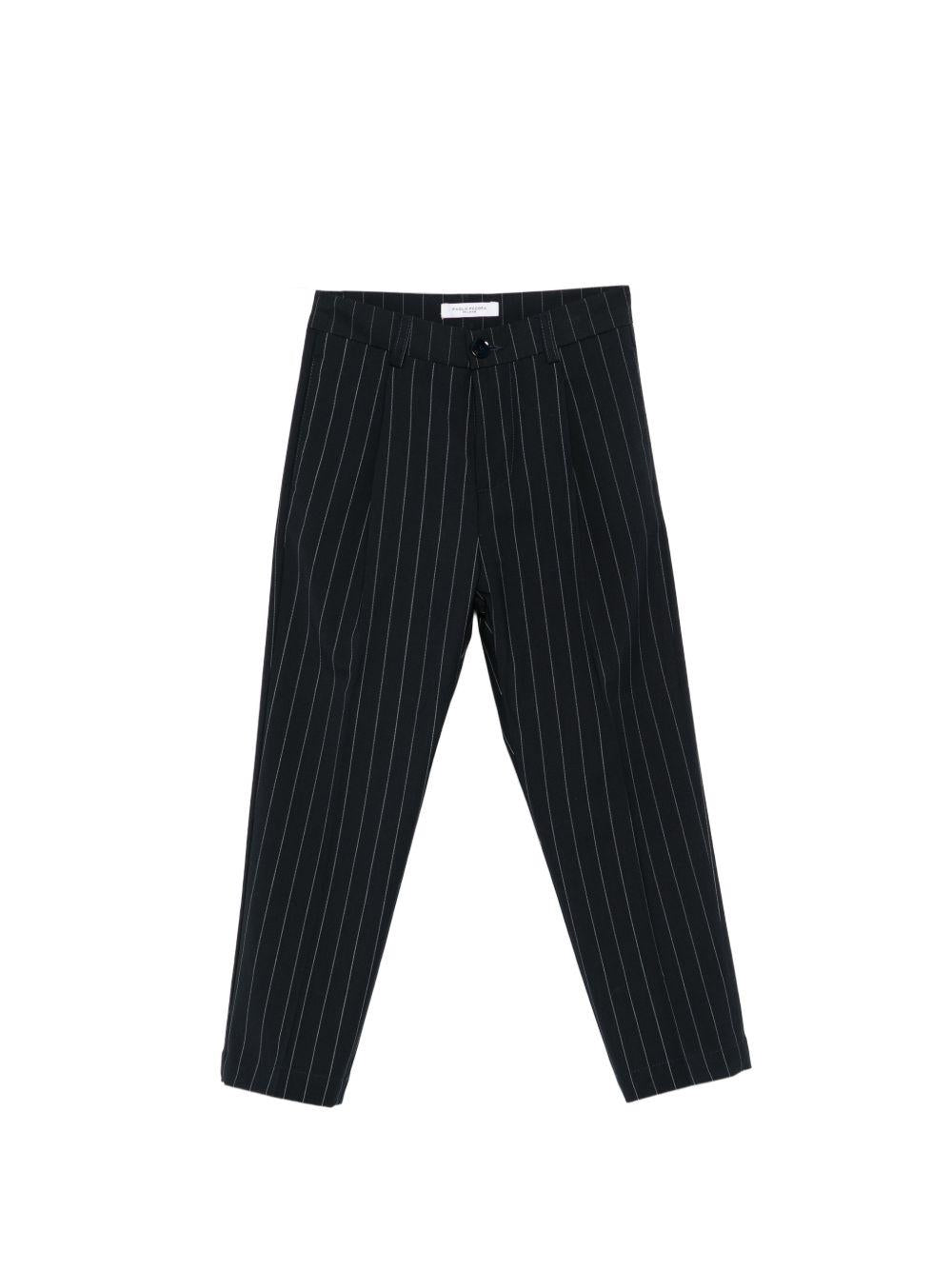 Pantaloni per bambino Paolo Pecora Kids blu modello gessato PP4214 BLU PAOLO PECORA KIDS