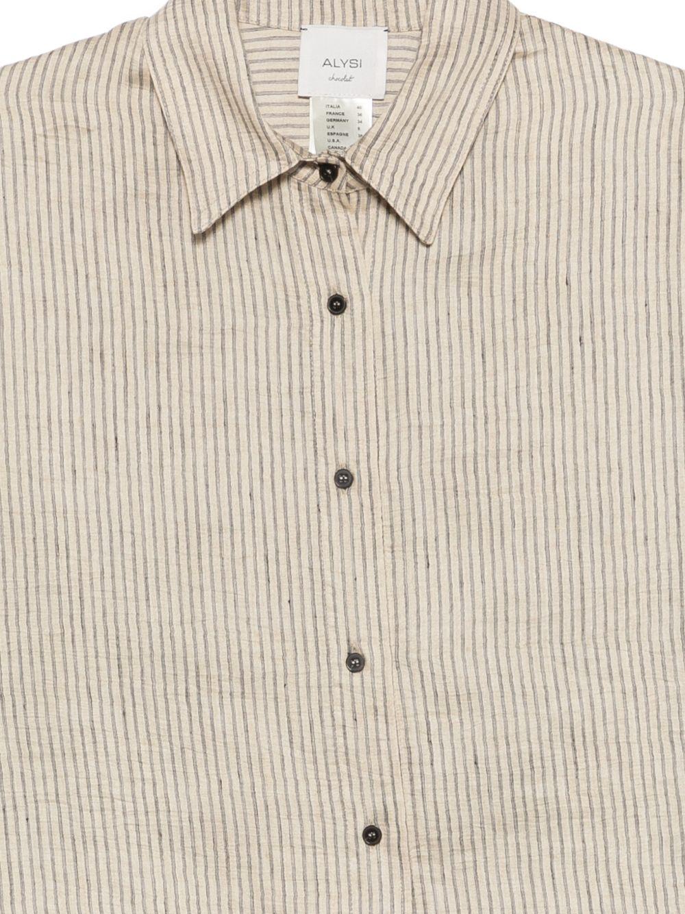 Camicia per donna Alysi beige colletto alla francese 116275 P6220 CM ALYSI