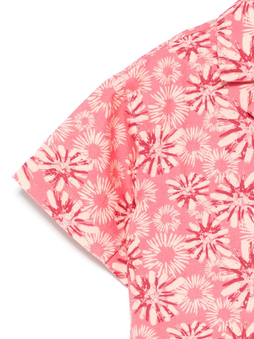 Camicia per bambina Scotch & Soda Kids rosa con stampa floreale 179336 610 SCOTCH&SODA