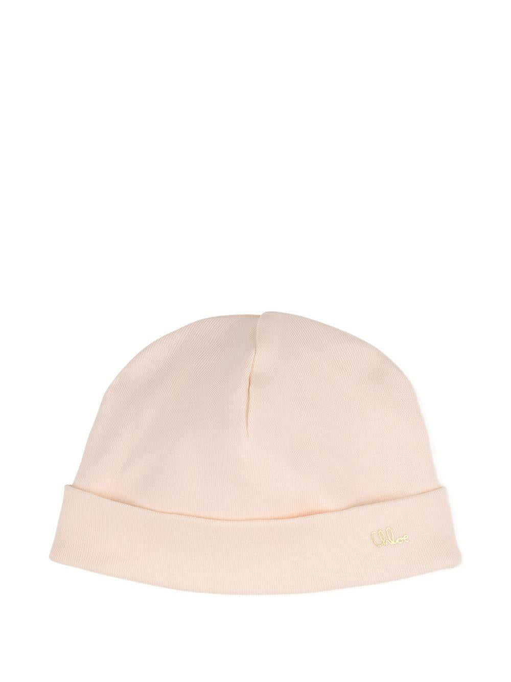 Set tutina, bavaglino e cappellino per neonata Chloé Kids rosa con volant C20926 440 CHLOE' KIDS