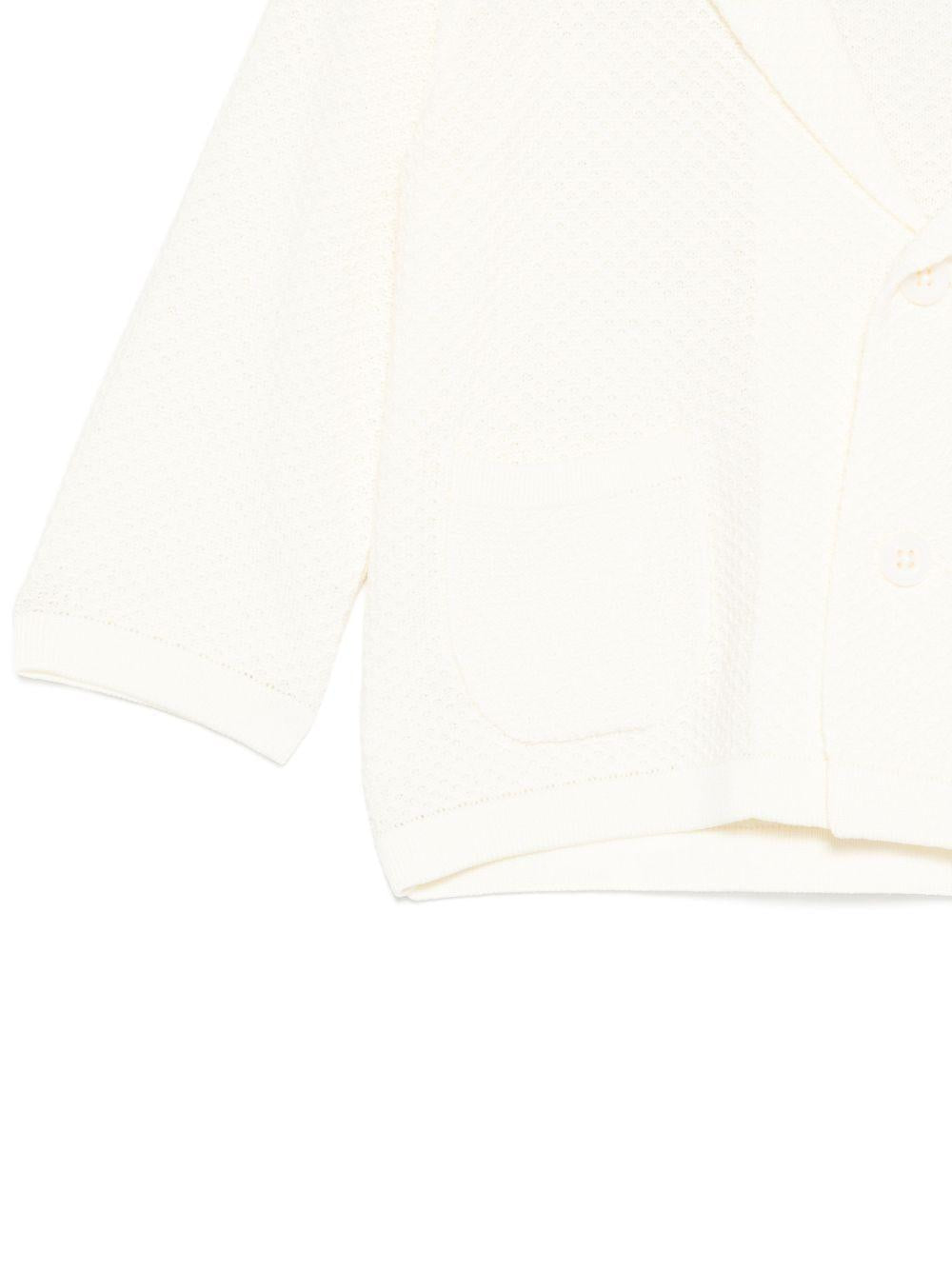 Blazer per neonato Emporio Armani Kids bianco a maniche lunghe EB001223 AF23412 U0007 EMPORIO ARMANI KIDS