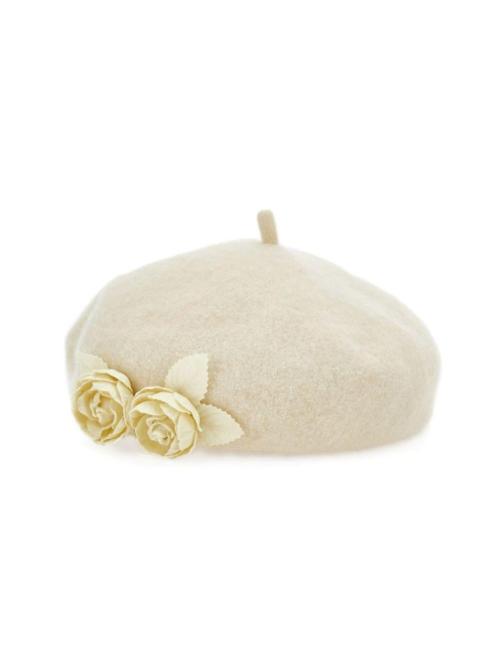 Basco per bambina Monnalisa Kids bianco con decorazione a fiori 79H001 8068 0001 MONNALISA KIDS