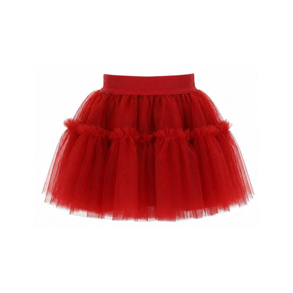 Gonna per bambina Monnalisa Kids rossa con trama in tulle 17HGON T9945 0043 MONNALISA KIDS