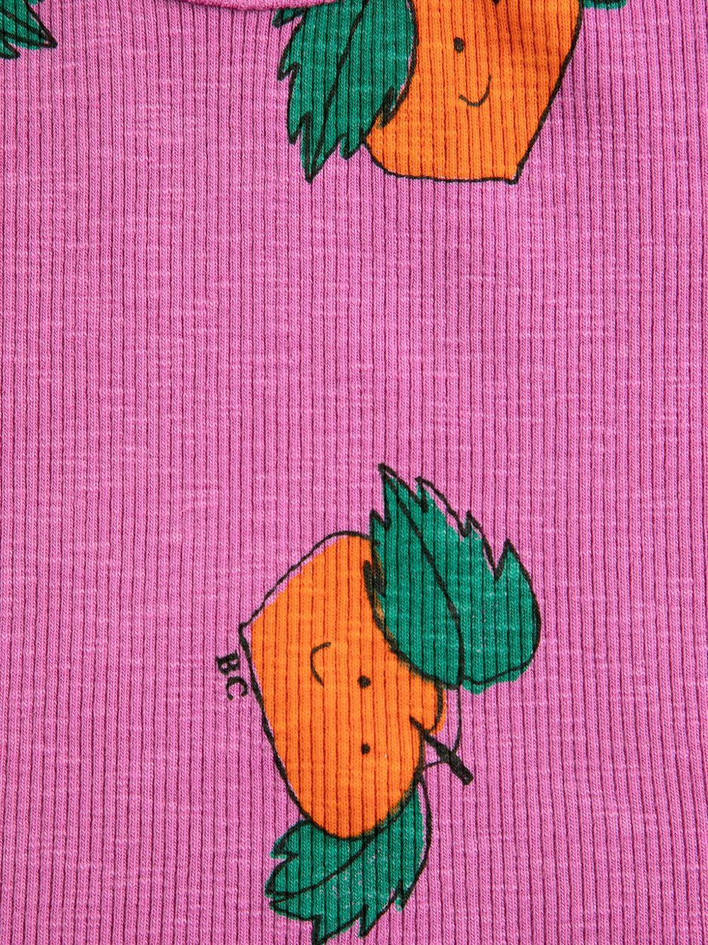 T-shirt per neonata Bobo Choses fucsia con stampa grafica rapa B126AB022 561 BOBO CHOSES KIDS