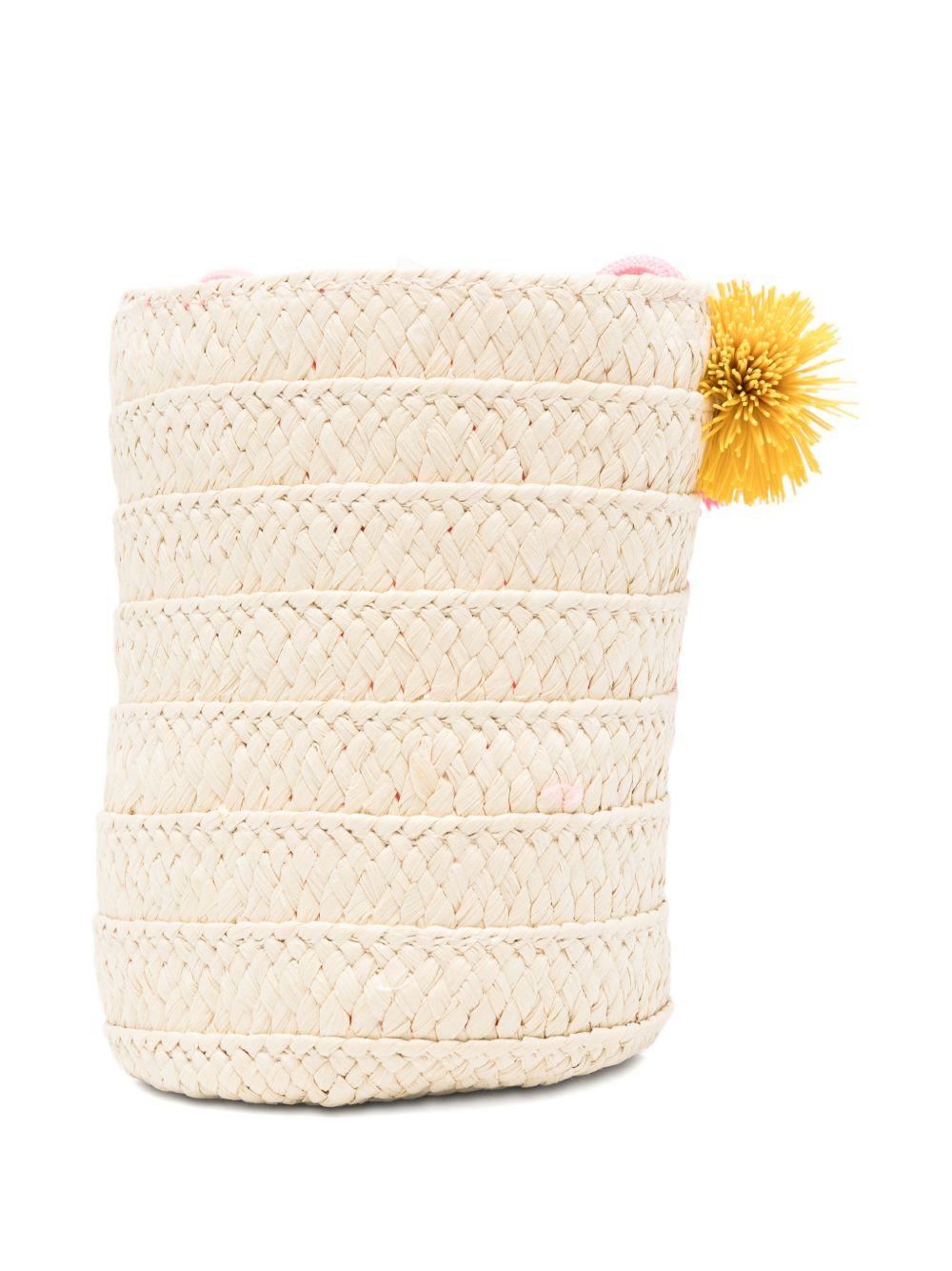 Borsa per bambina Billieblush beige con pompon U22037 499 BILLIEBLUSH KIDS