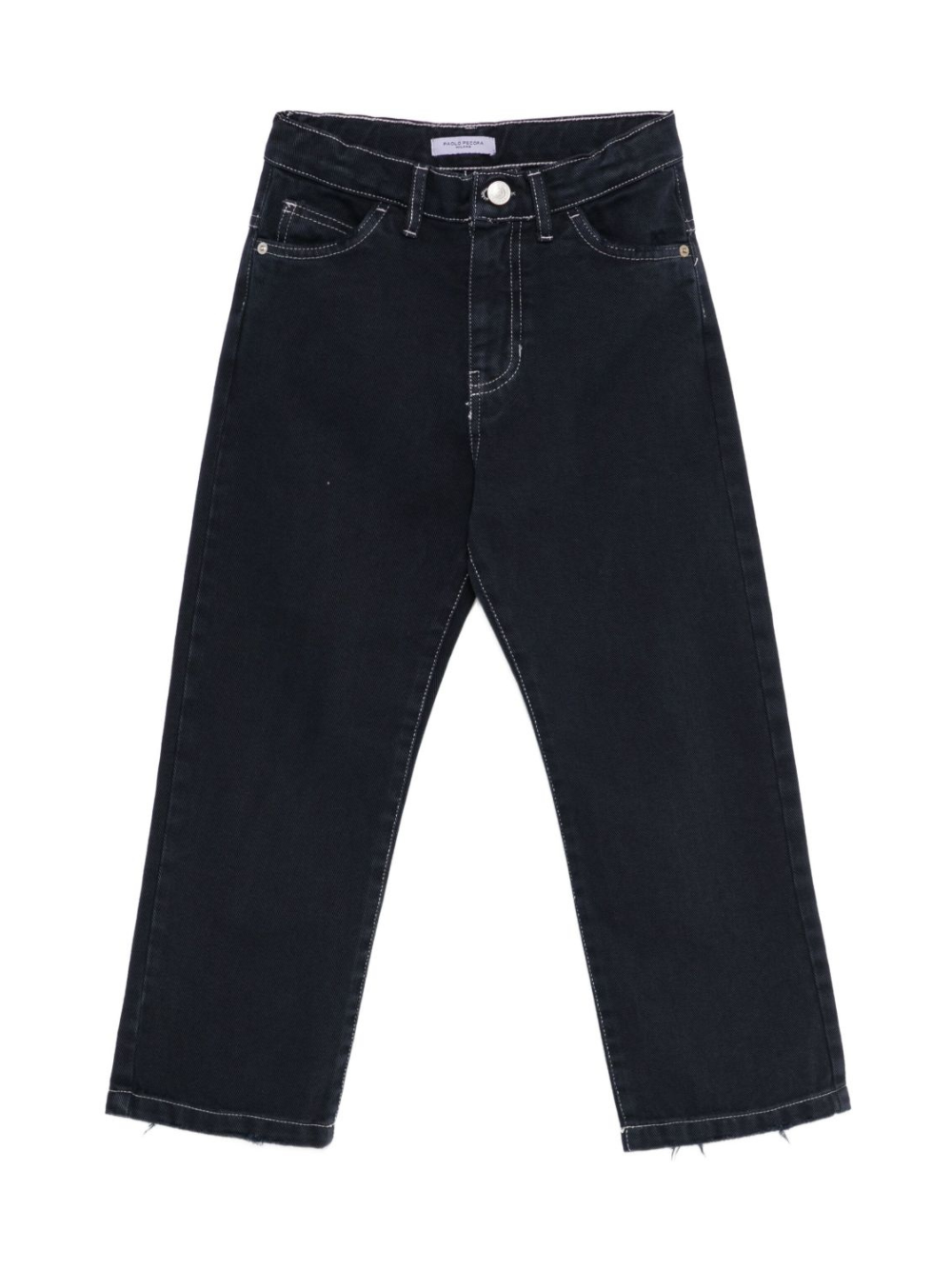 Jeans per bambino Paolo Pecora Kids blu con orlo con taglio vivo PP4122 BLU PAOLO PECORA KIDS