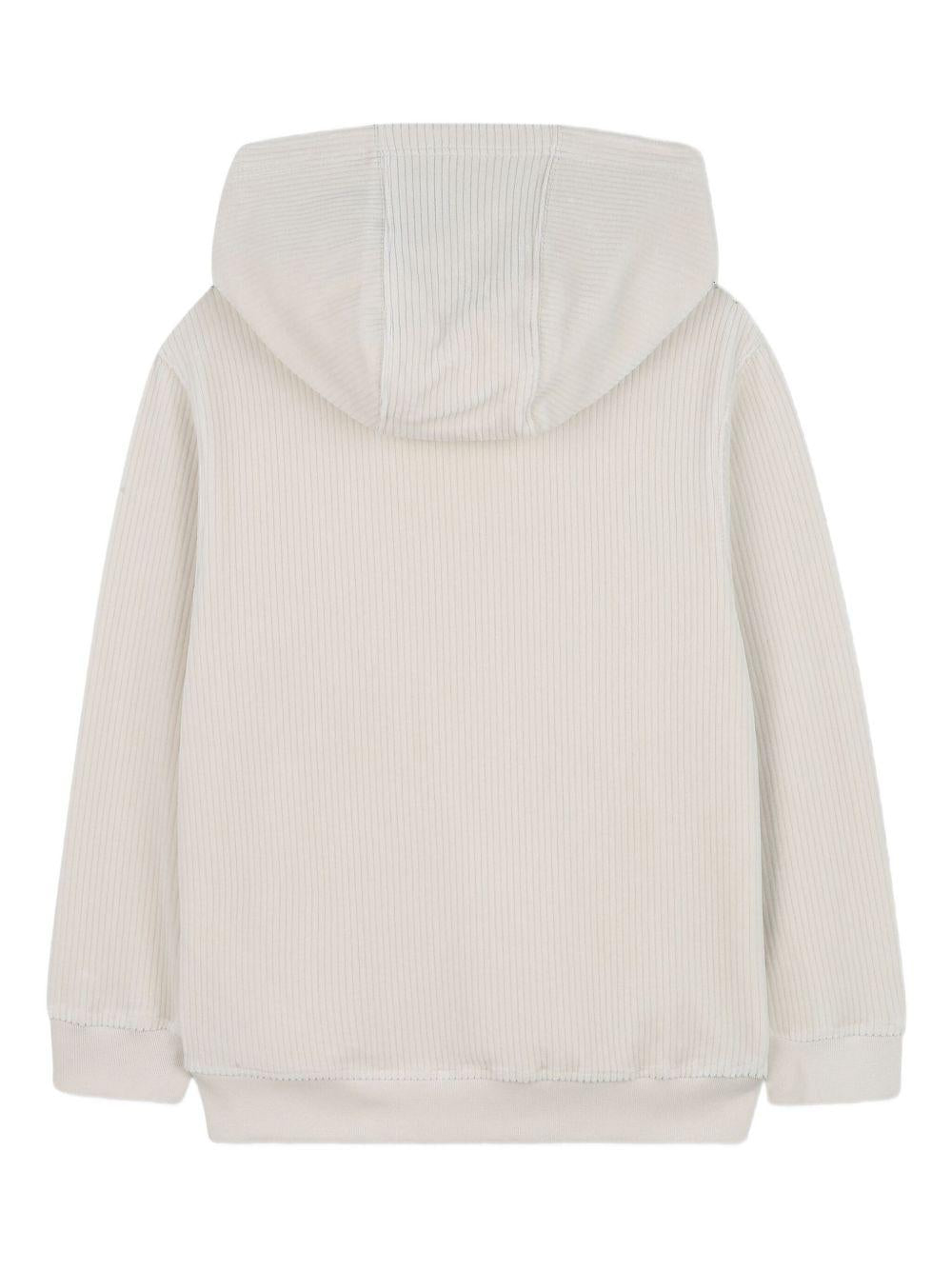Felpa per bambino Givenchy Kids bianca con cappuccio H30940 184 GIVENCHY KIDS