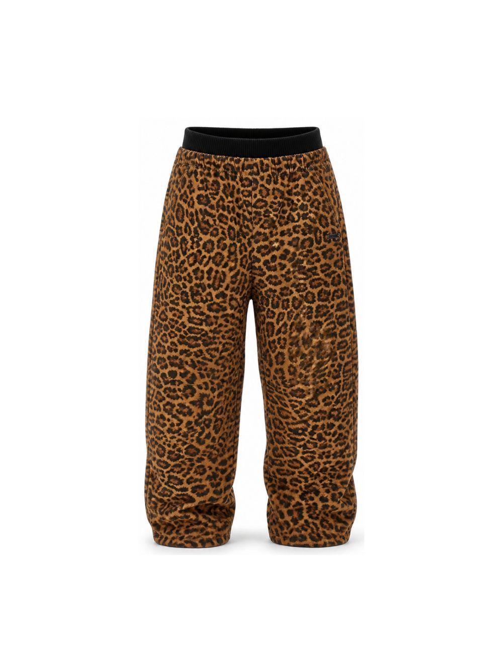 Pantaloni per bambina Monnalisa Kids marroni con stampa animalier 41H406 8623 0080 MONNALISA KIDS
