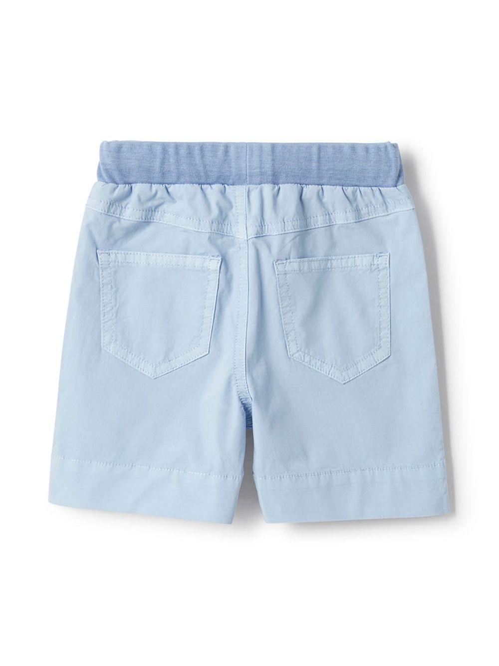Shorts per neonato Il Gufo azzurro con coulisse P25PB074C6035 464 IL GUFO
