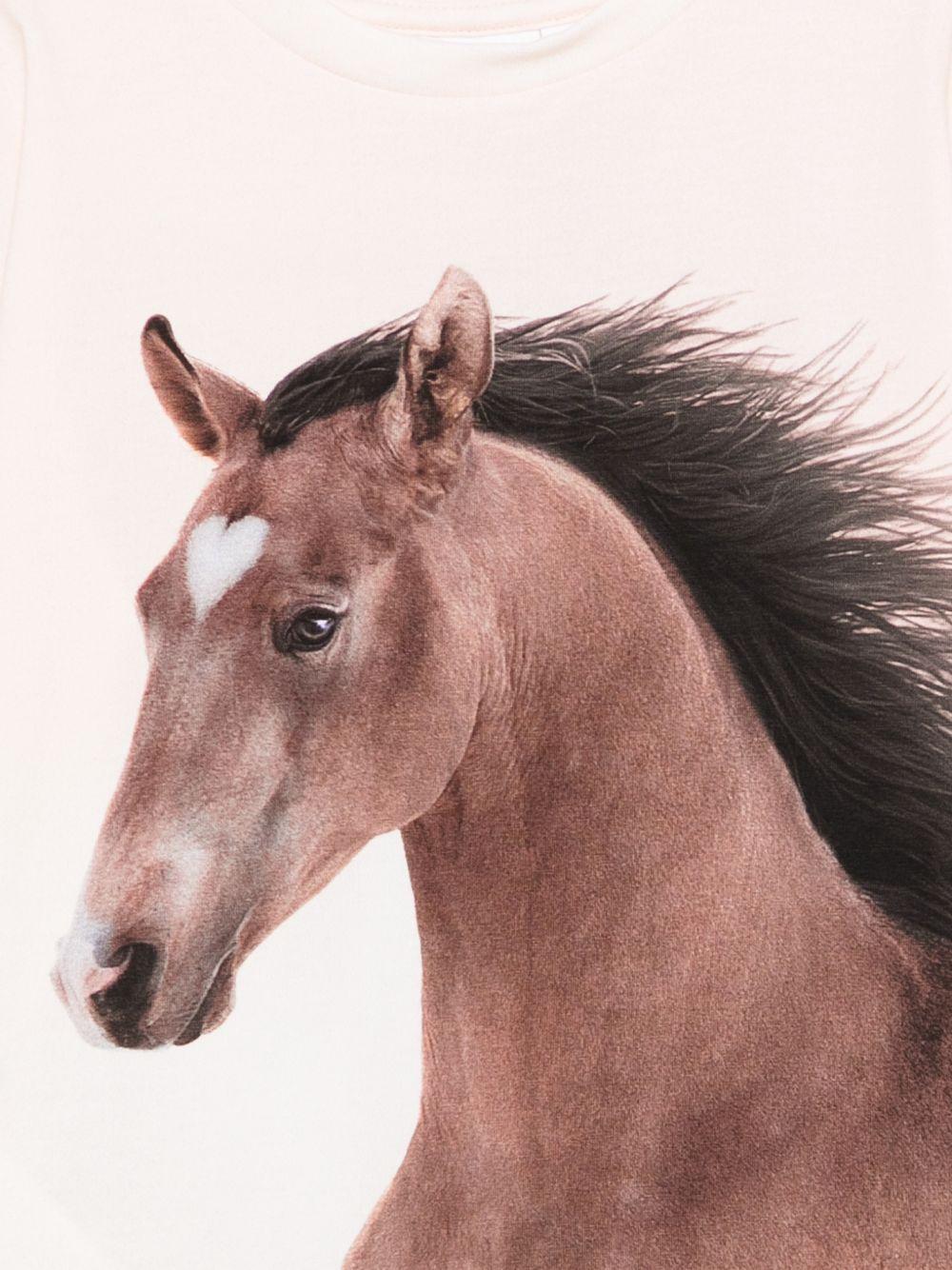 T-shirt Rie per bambina Molo beige con stampa grafica 2S26A216 5672 MOLO