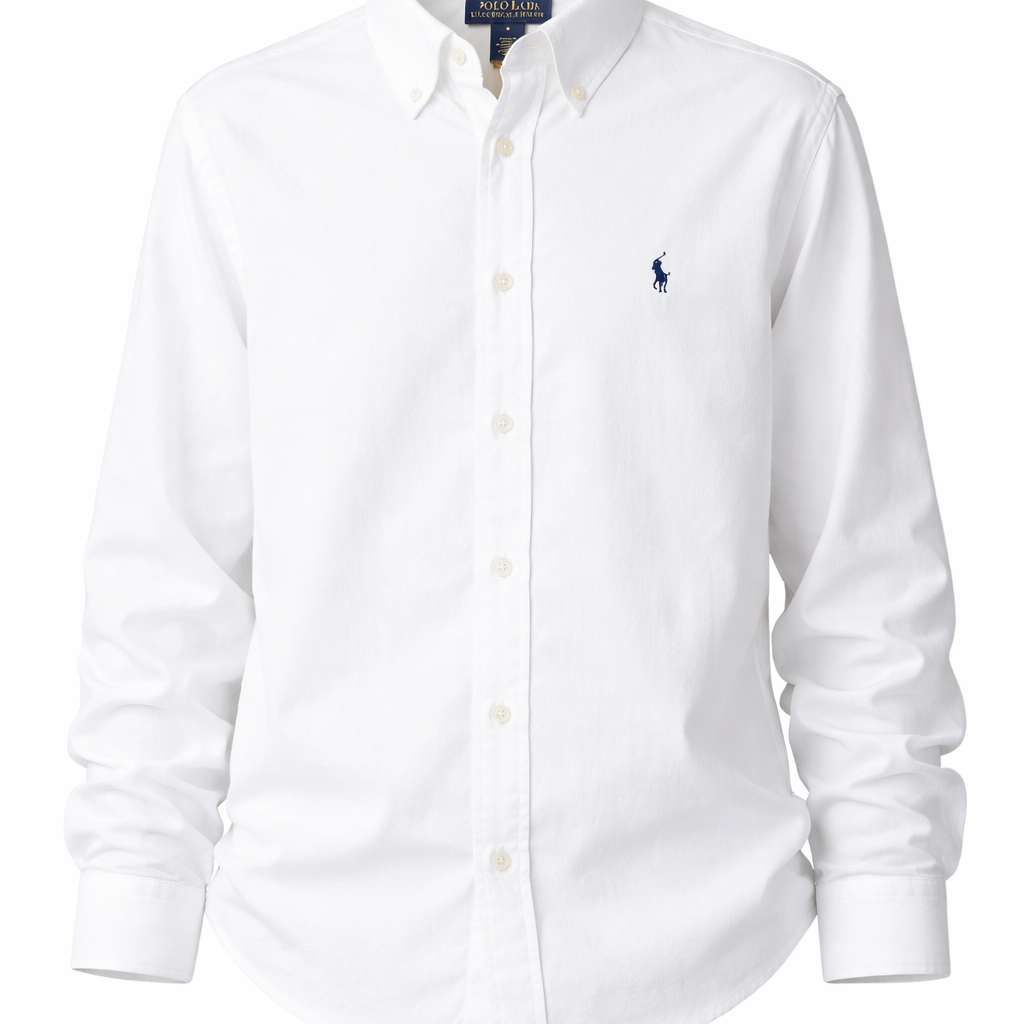 Camicia per bambino Polo Ralph Lauren Kids bianca con motivo Polo Pony 322967600 003 Ralph Lauren kids