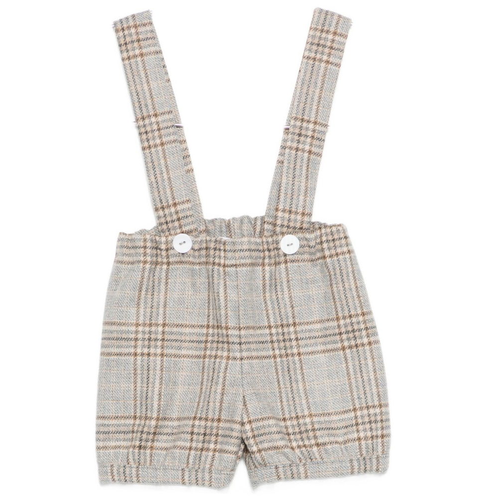 Shorts per neonato Jesurum Baby grigio con bretelle LEO VAR.17 JESURUM
