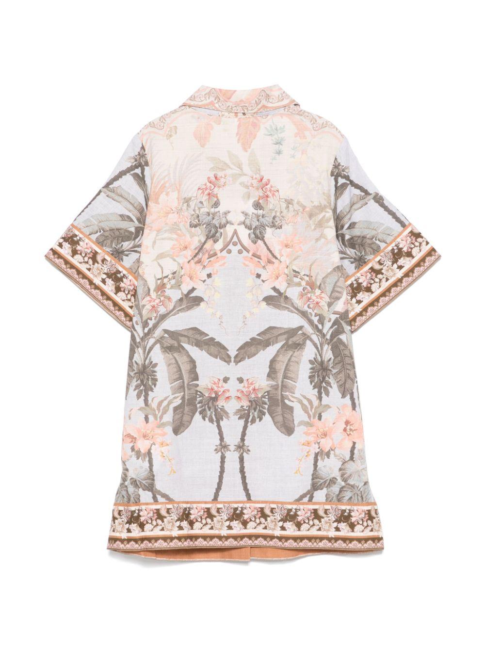 Abito Wylie per bambina ZIMMERMANN Kids beige con bordo smerlato 1479DR S251 ZIMMERMANN KIDS