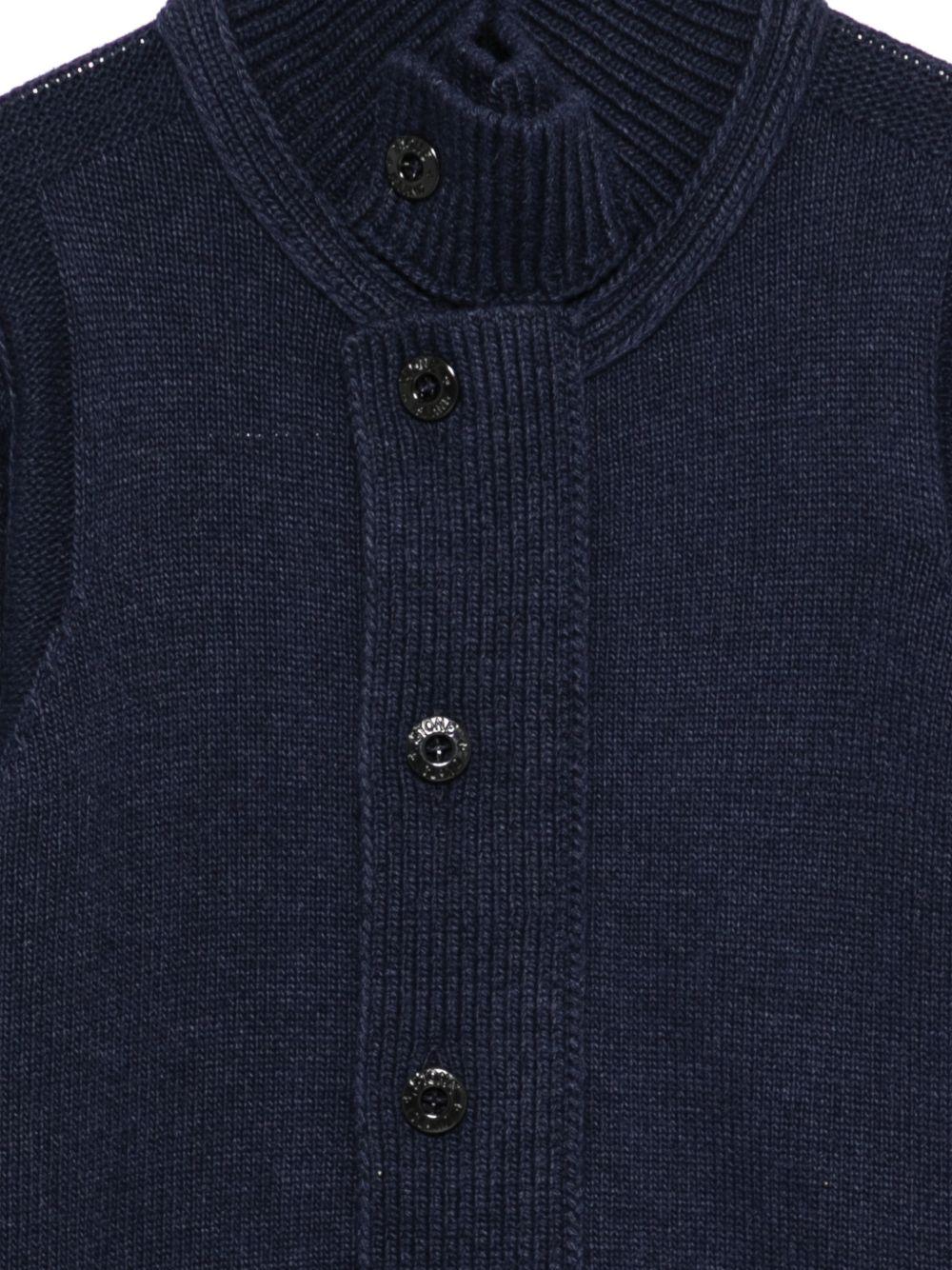 Maglione per bambino Stone Island Kids blu a collo alto L2S165100003S00M1 V0020 STONE ISLAND KIDS