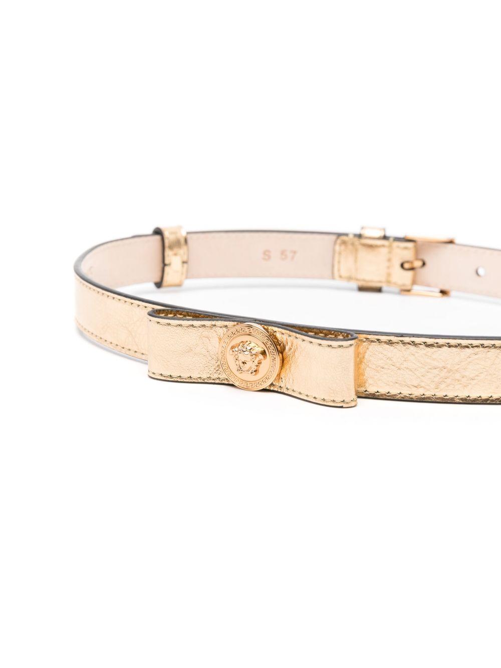 Cintura per bambina Versace Kids oro con motivo testa di Medusa 10188281A15484 1X00V VERSACE KIDS