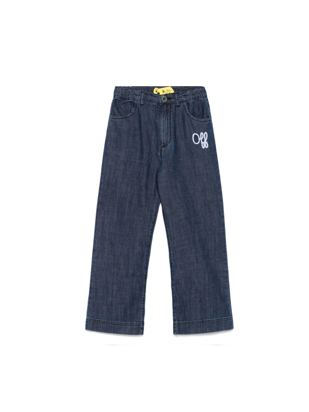 Jeans per bambina Off-White Kids denim con elastico posteriore in vita OGCA00AS25DEN001 4901 OFF WHITE KIDS