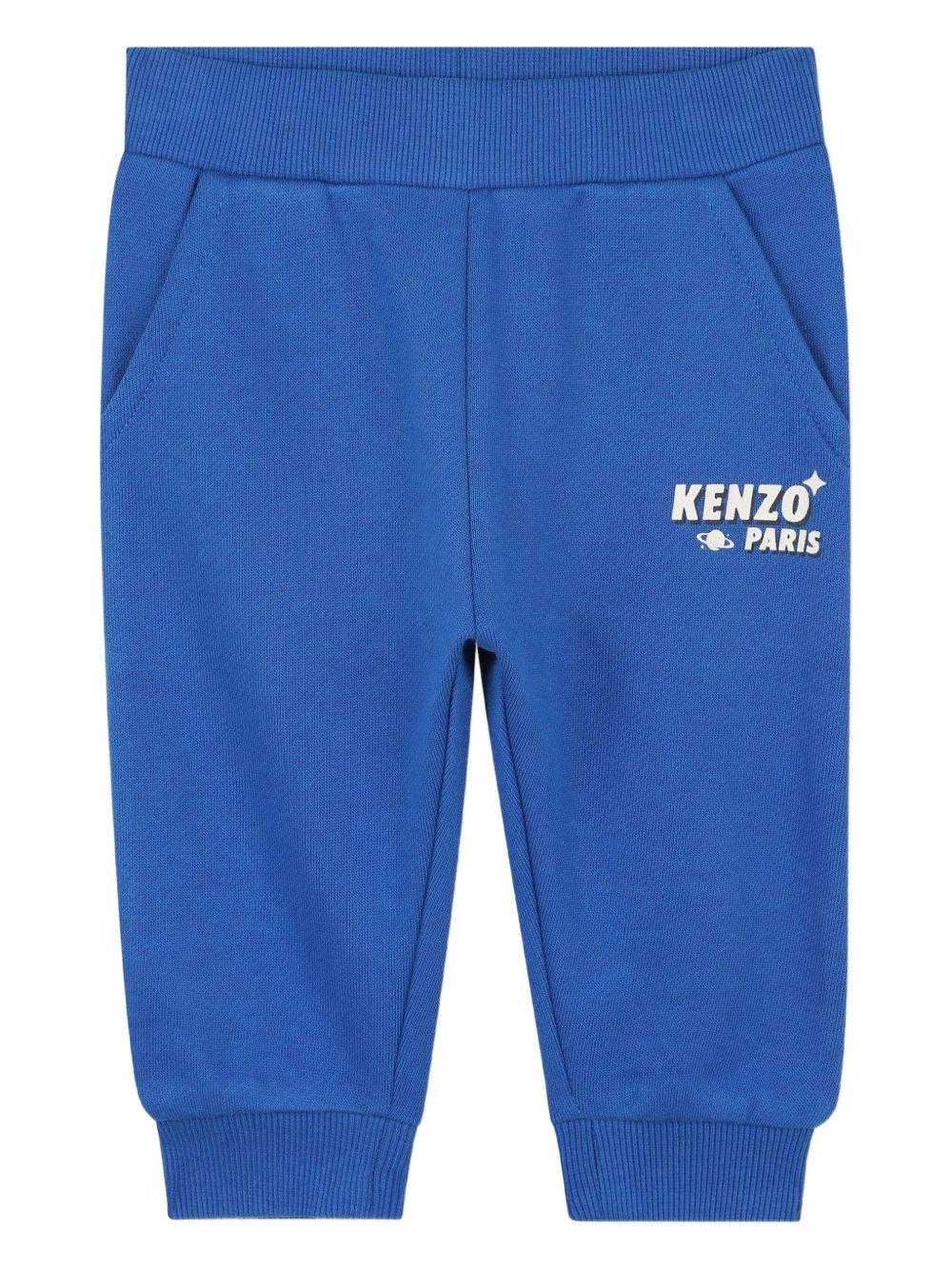 Set tuta sportiva per neonato Kenzo Kids blu con design stampa K61291 871 KENZO KIDS