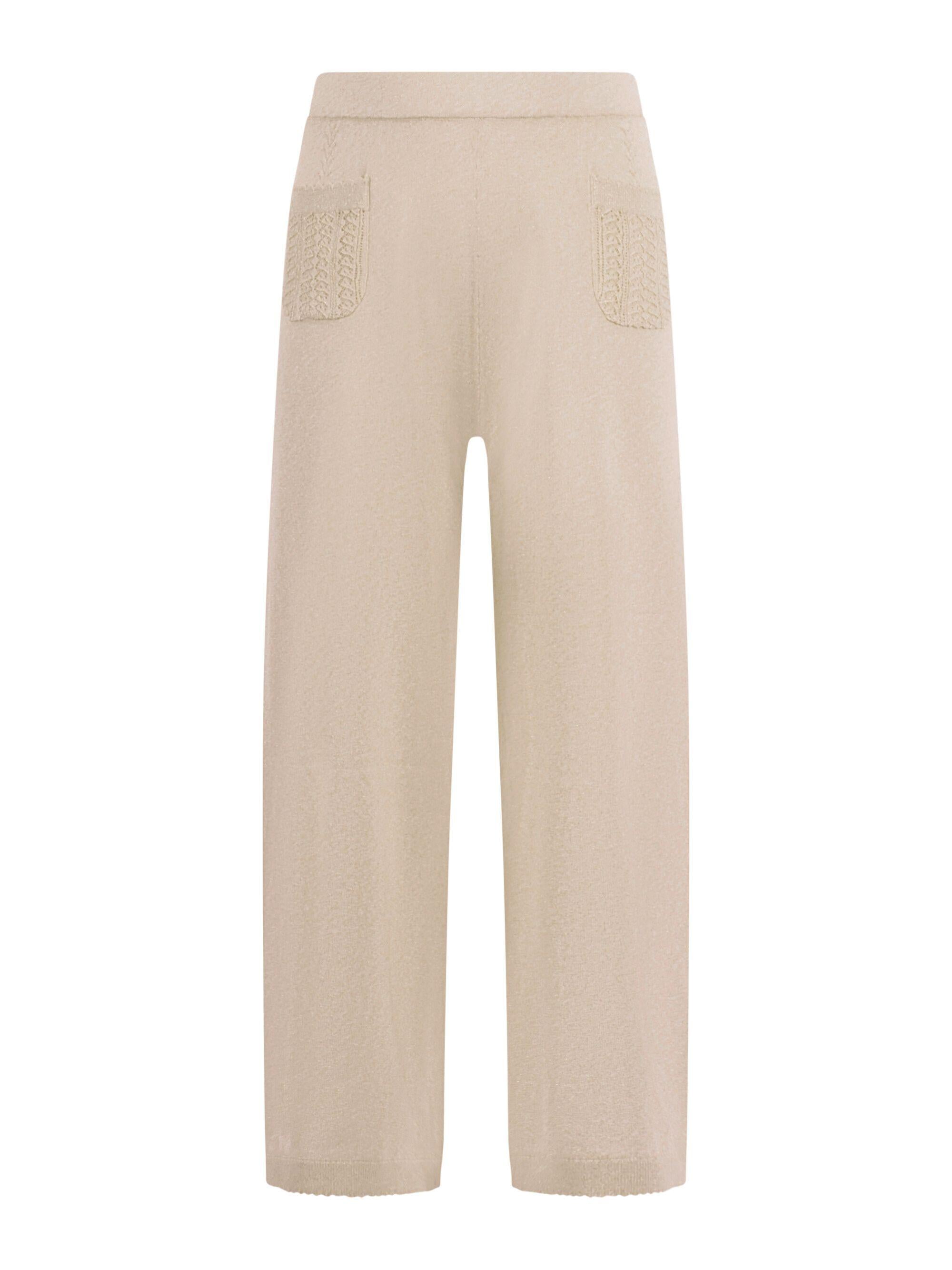 Pantaloni per bambina Emporio Armani Kids beige con due tasche posteriori EG000781 AF22791 U0007 EMPORIO ARMANI KIDS