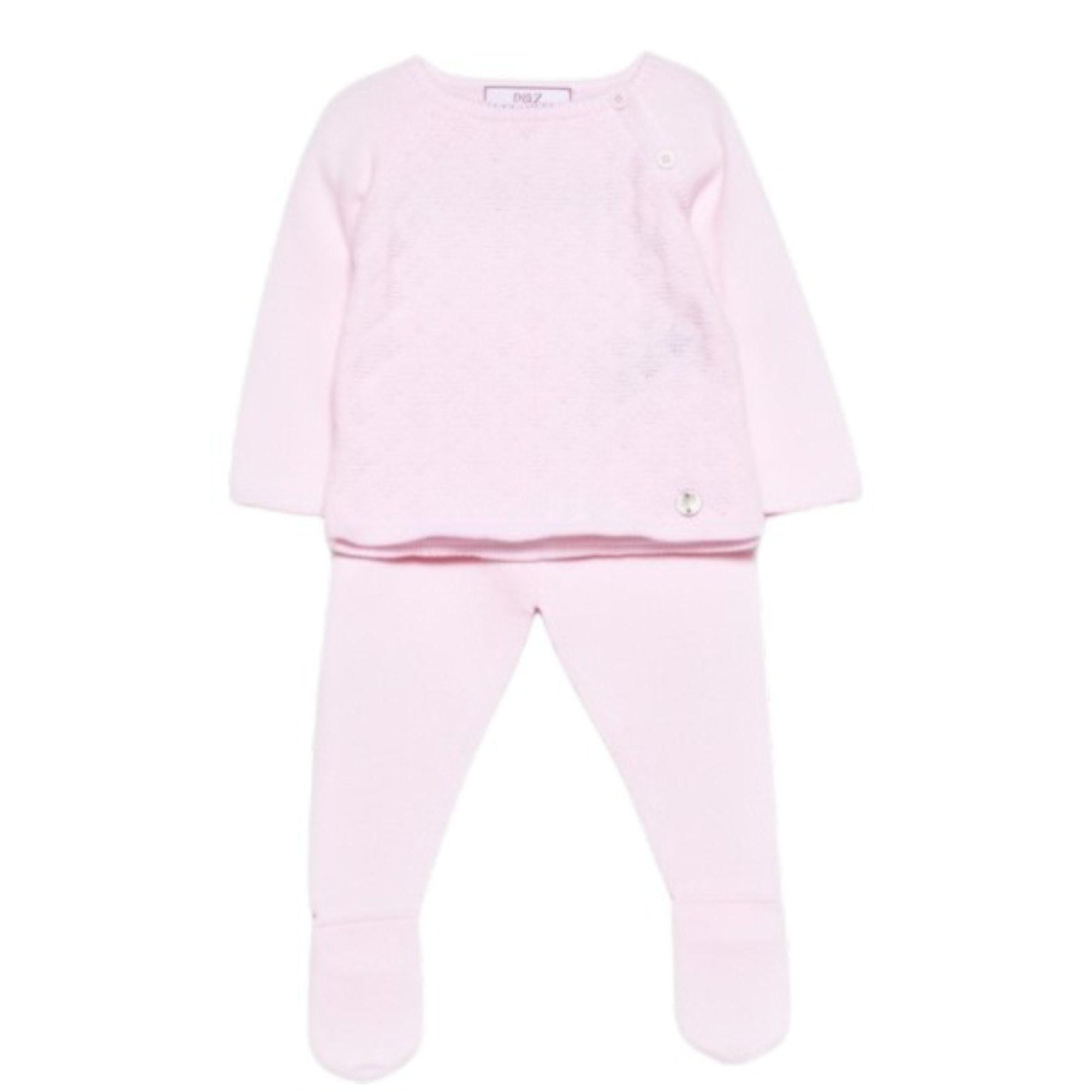 Set quattro pezzi per neonata Paz Rodriguez rosa lavorato a maglia 303-123189 37 PaZ RODRIGUEZ KIDS