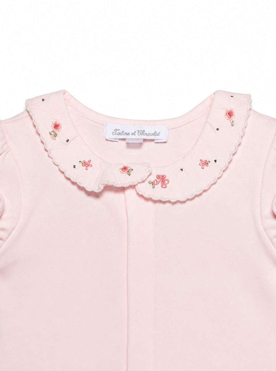 Tutina per neonata Tartine Et Chocolat rosa con colletto alla Peter Pan CC11010 30 TArtine & Chocolat KIDS