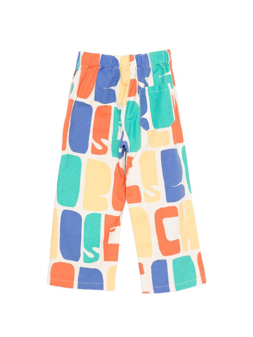 Pantaloni per bambino Bobo Choses multicolore con stampa grafica all-over B126AC148 199 BOBO CHOSES KIDS