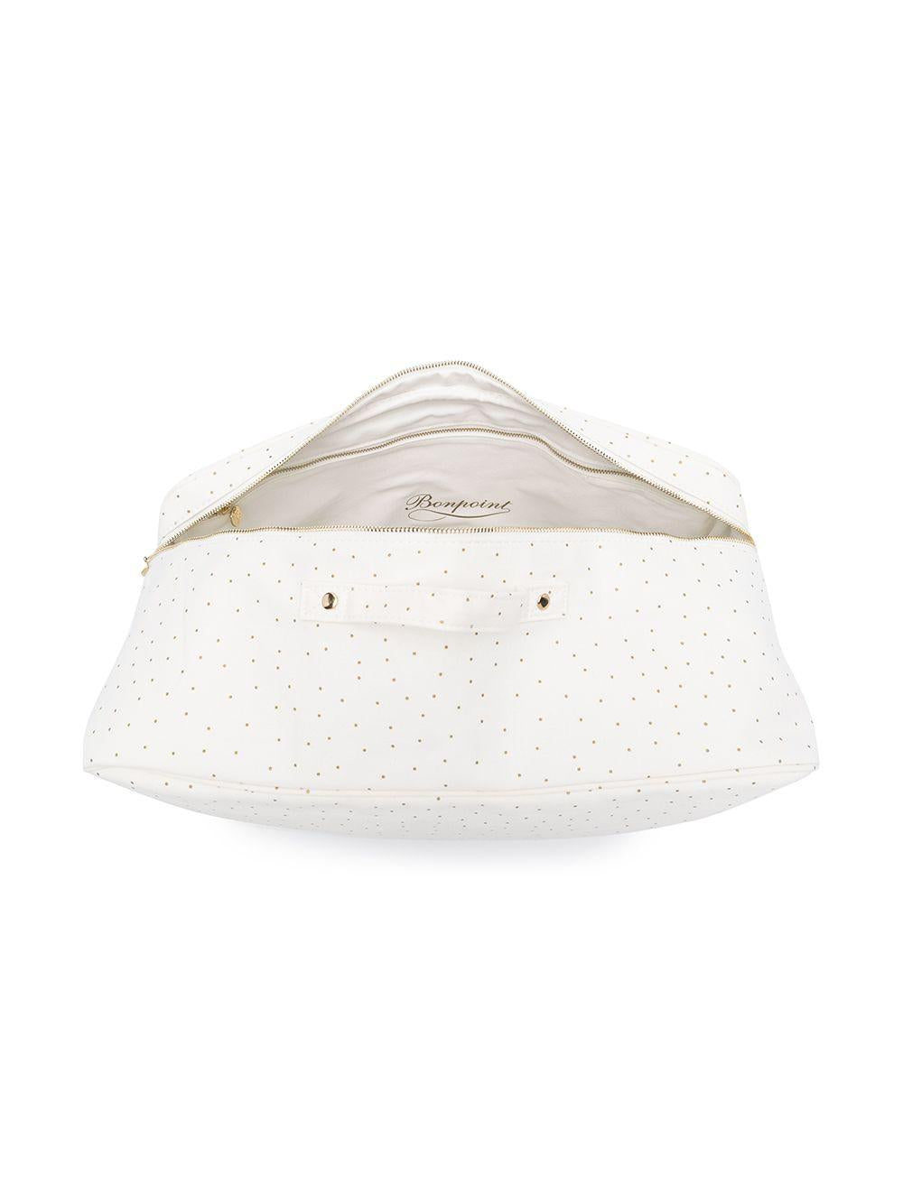 Borsa per neonati Bonpoint bianca con stampa a pois PEENDUIVAL3 132 BONPOINT KIDS