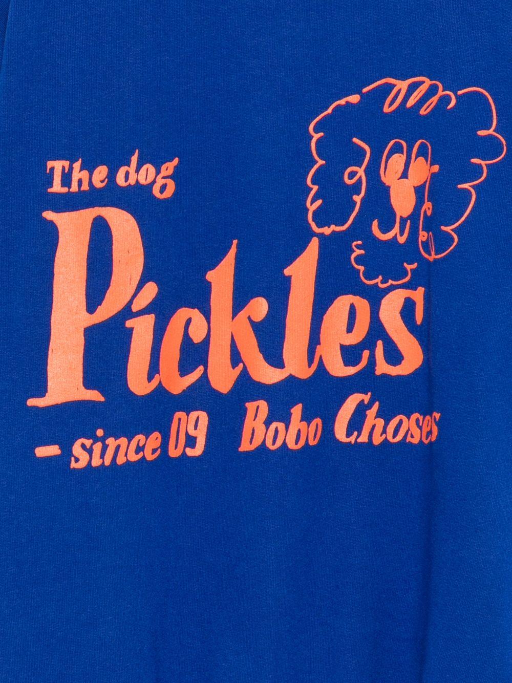 Felpa per bambino Bobo Choses blu con stampa Mr. Pickles the Dog B126AC046 401 BOBO CHOSES KIDS