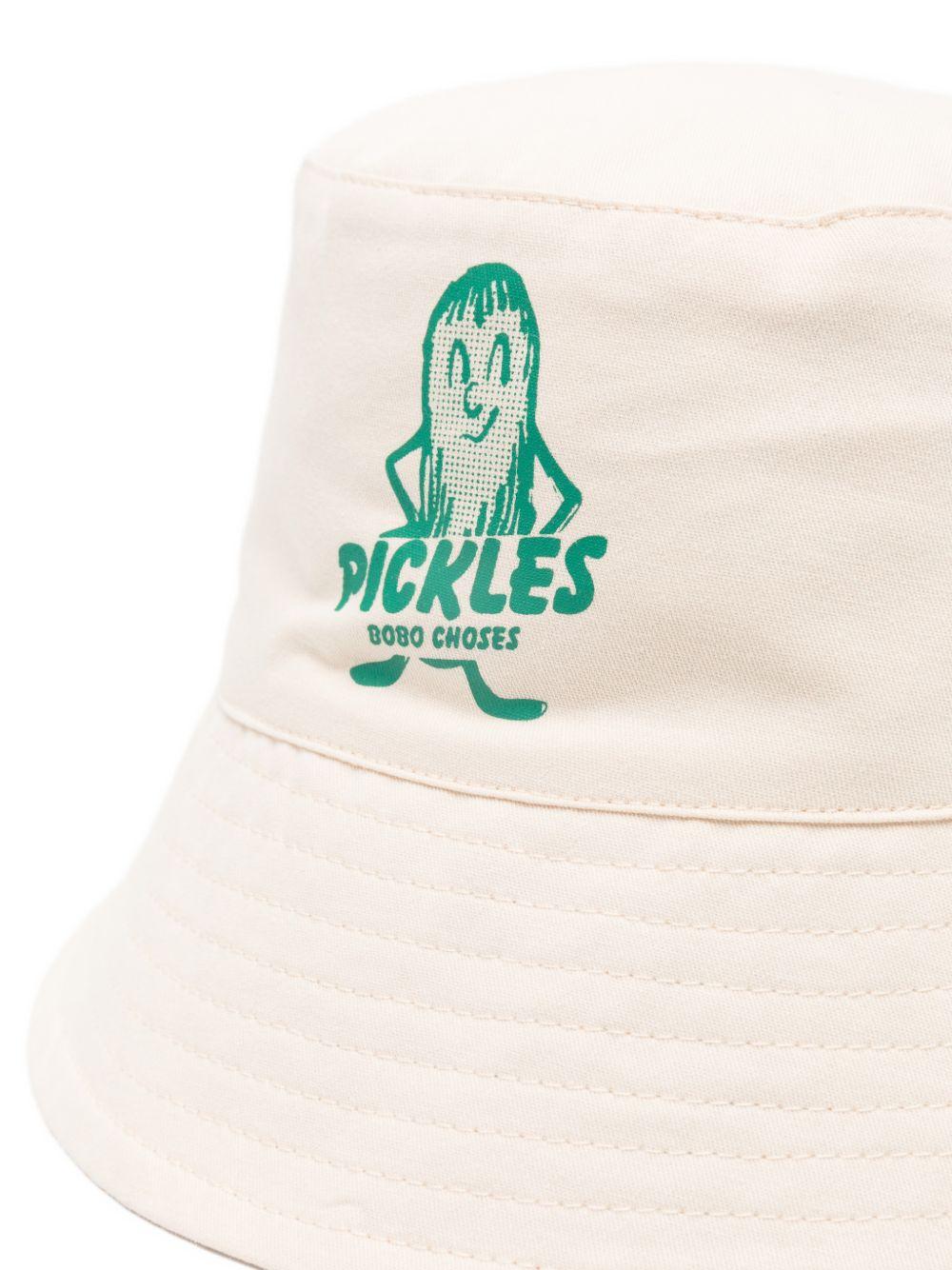 Cappello da pescatore per bambino Bobo Choses beige con stampa grafica Mr. Pickles B126AI019 199 BOBO CHOSES KIDS