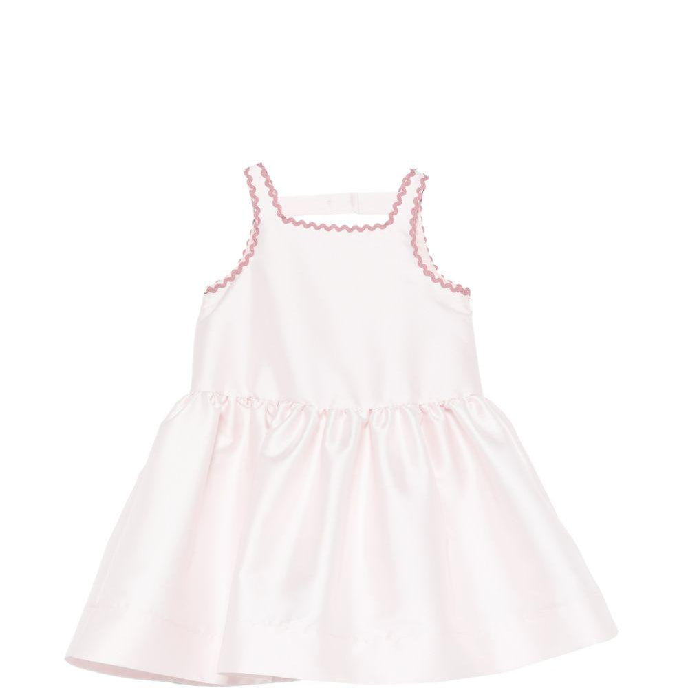Abito per bambina Simonetta rosa con bordo aricciato SY1B02 S0251 515RS SIMONETTA KIDS