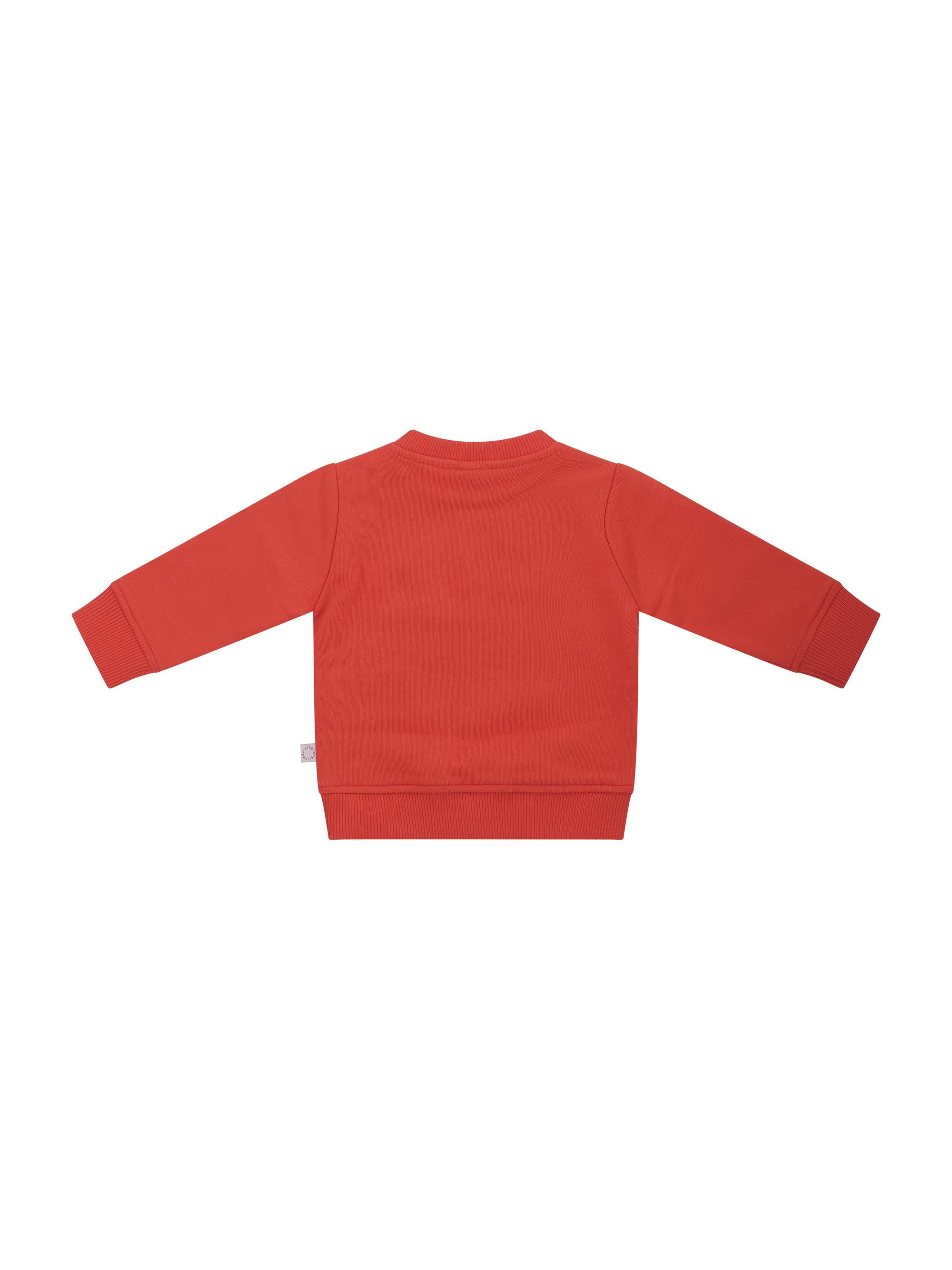 Felpa per bambina Stella McCartney Kids rossa con stampa fiore sul davanti TY4080 Z0499 426 STELLA McCARTNEY KIDS
