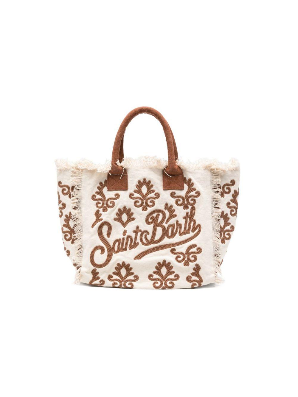 Borsa Vanity MC2 Saint Barth multicolore con ricamo lily tufting VANI024 09378L MC2 ST. BARTH KIDS