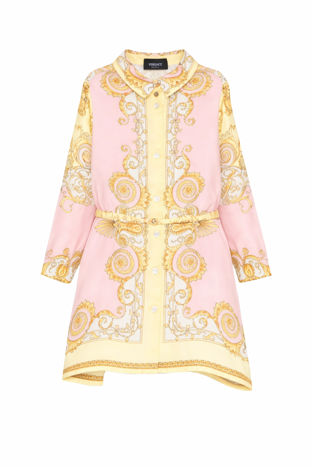 Abito per bambina Versace Kids rosa con motivo Barocco 10195331A17228 5Y590 VERSACE KIDS