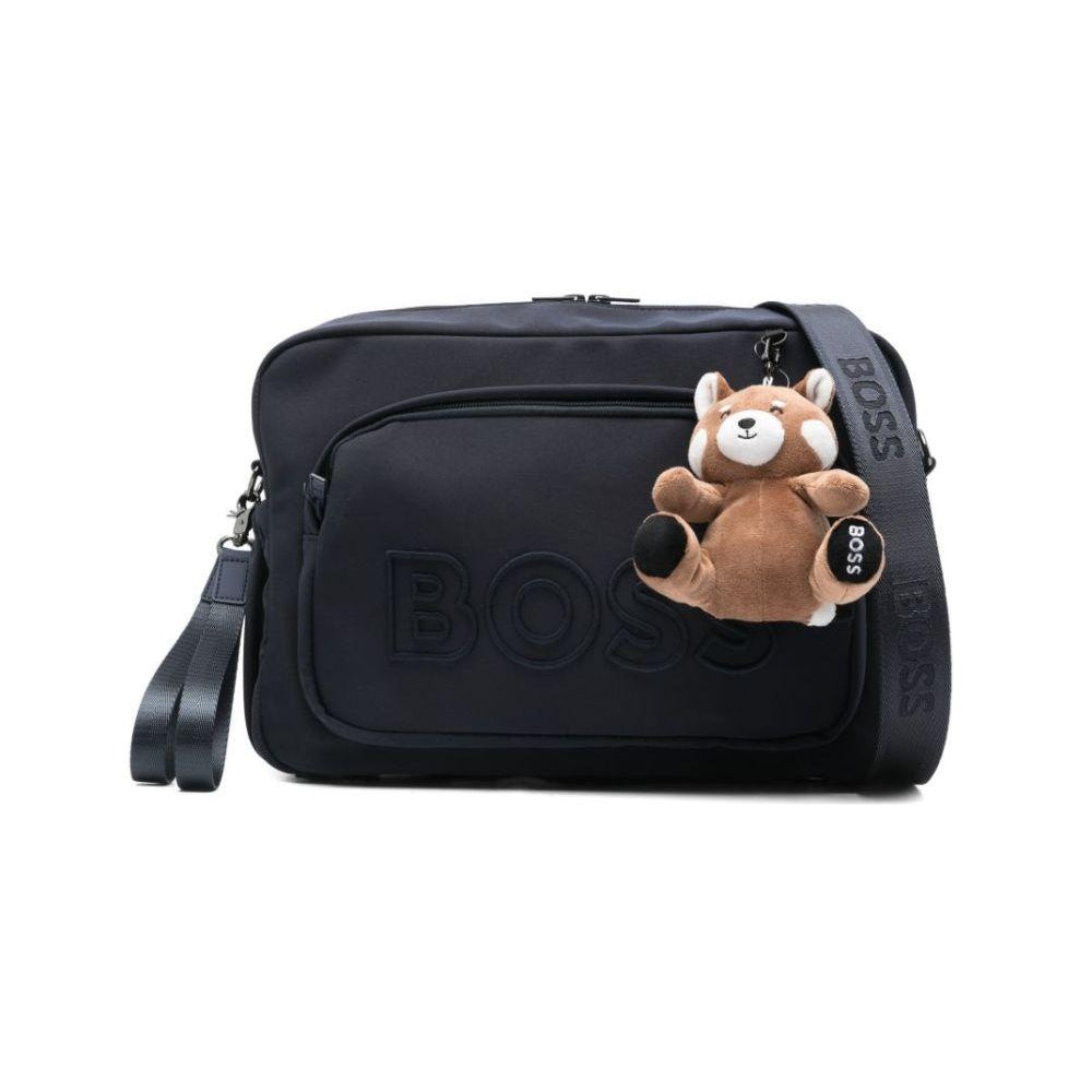 Borsa per neonato Boss Kids blu scuro con ciondolo giocattolo J53178 849 BOSS KIDS