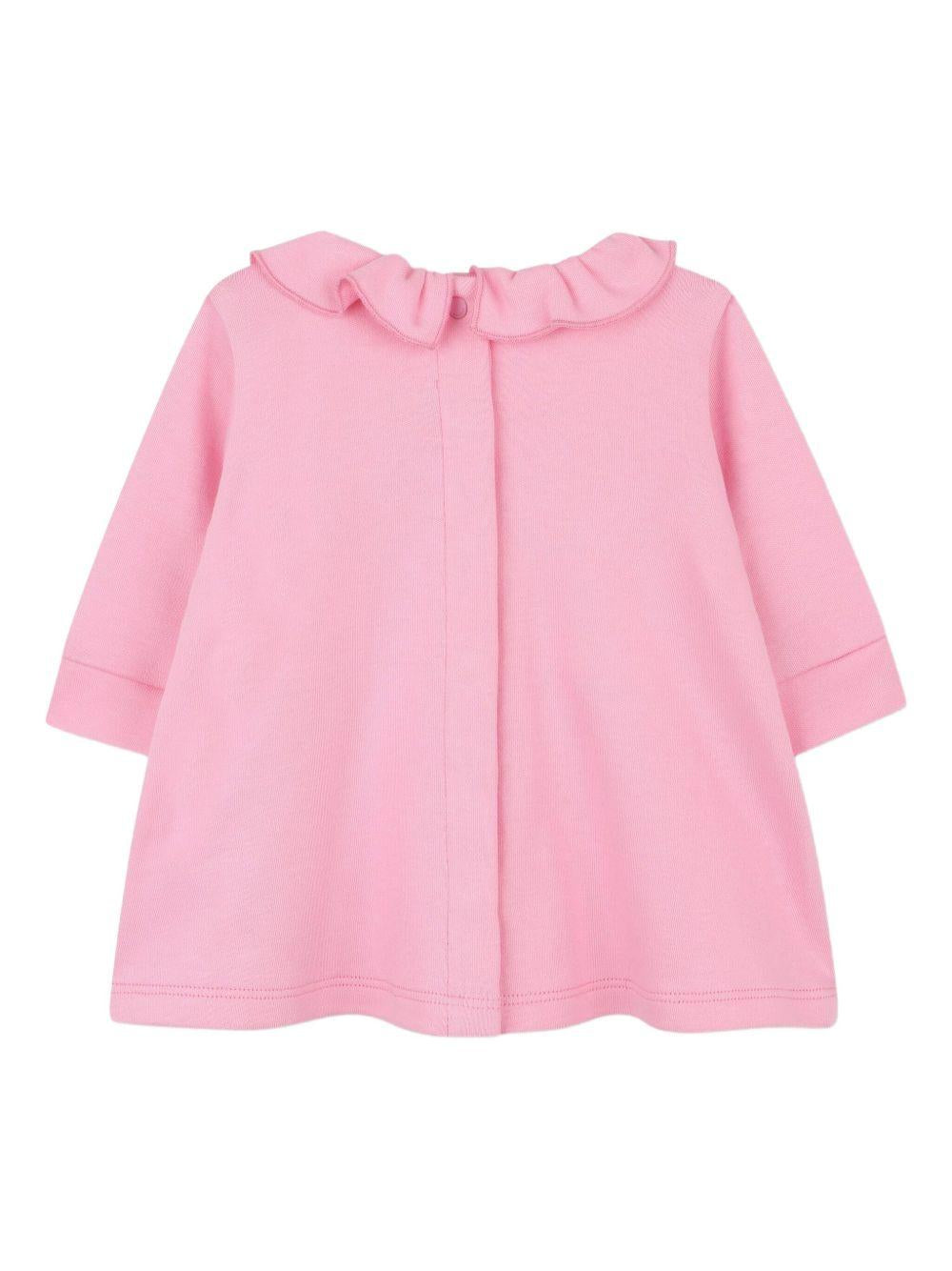 Set completo sportivo t-shirt e pantaloni Givenchy Kids rosa con dettaglio ruches H30870 465 GIVENCHY KIDS