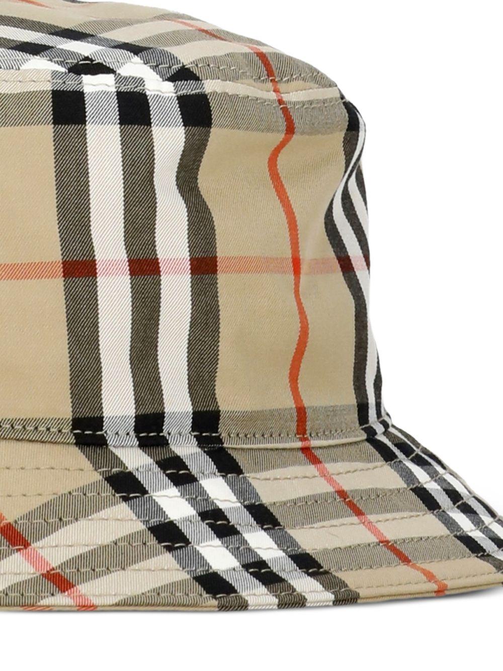 Cappello per neonati Burberry Kids beige con motivo Vintage Check 8117413 B9368 BURBERRY KIDS