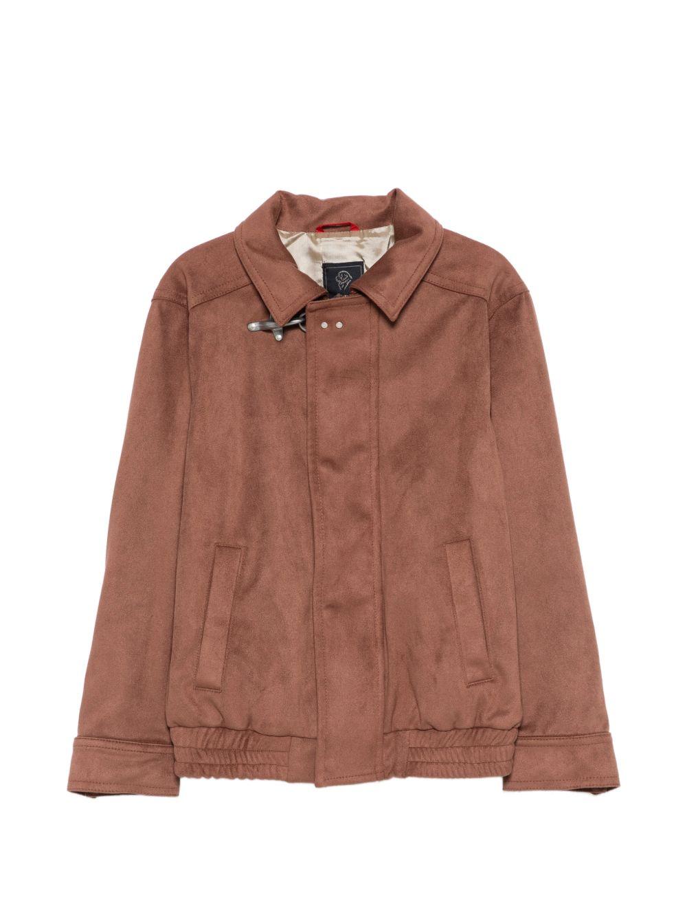 Giubbino per bambino Fay Kids marrone con colletto a punta FY2P27 H0075 310 FAY KIDS
