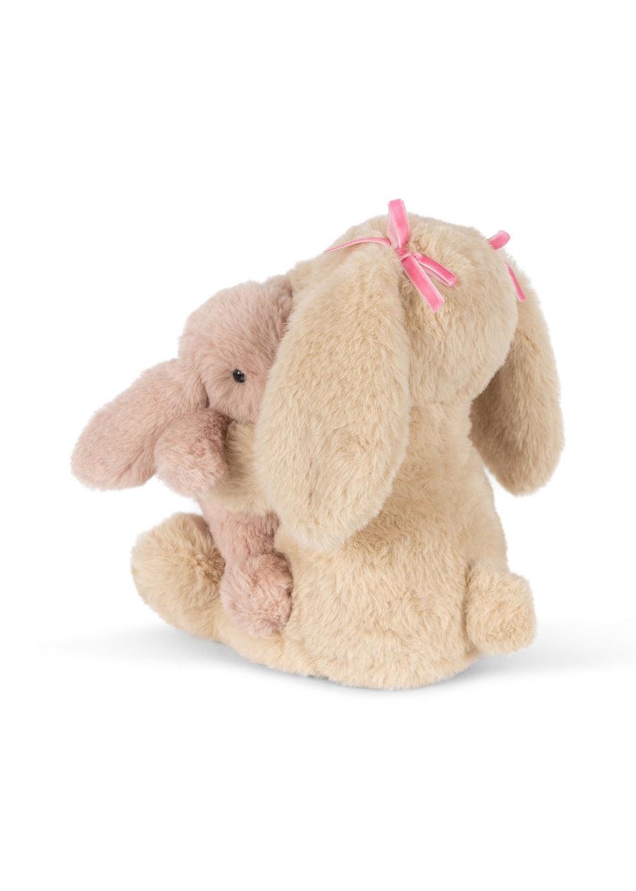 Peluche bunny per bambina Konges Slojd beige con coniglietti che si abbracciano KS105291 BUNNY KONGES SLOJD KIDS