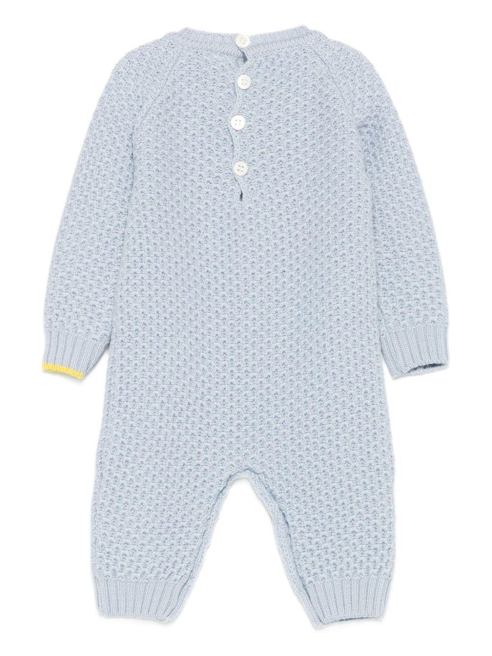 Pagliaccetto per neonato Gensami Kids azzurro di lana TU-APE-WE SKY BLUE GENSAMI