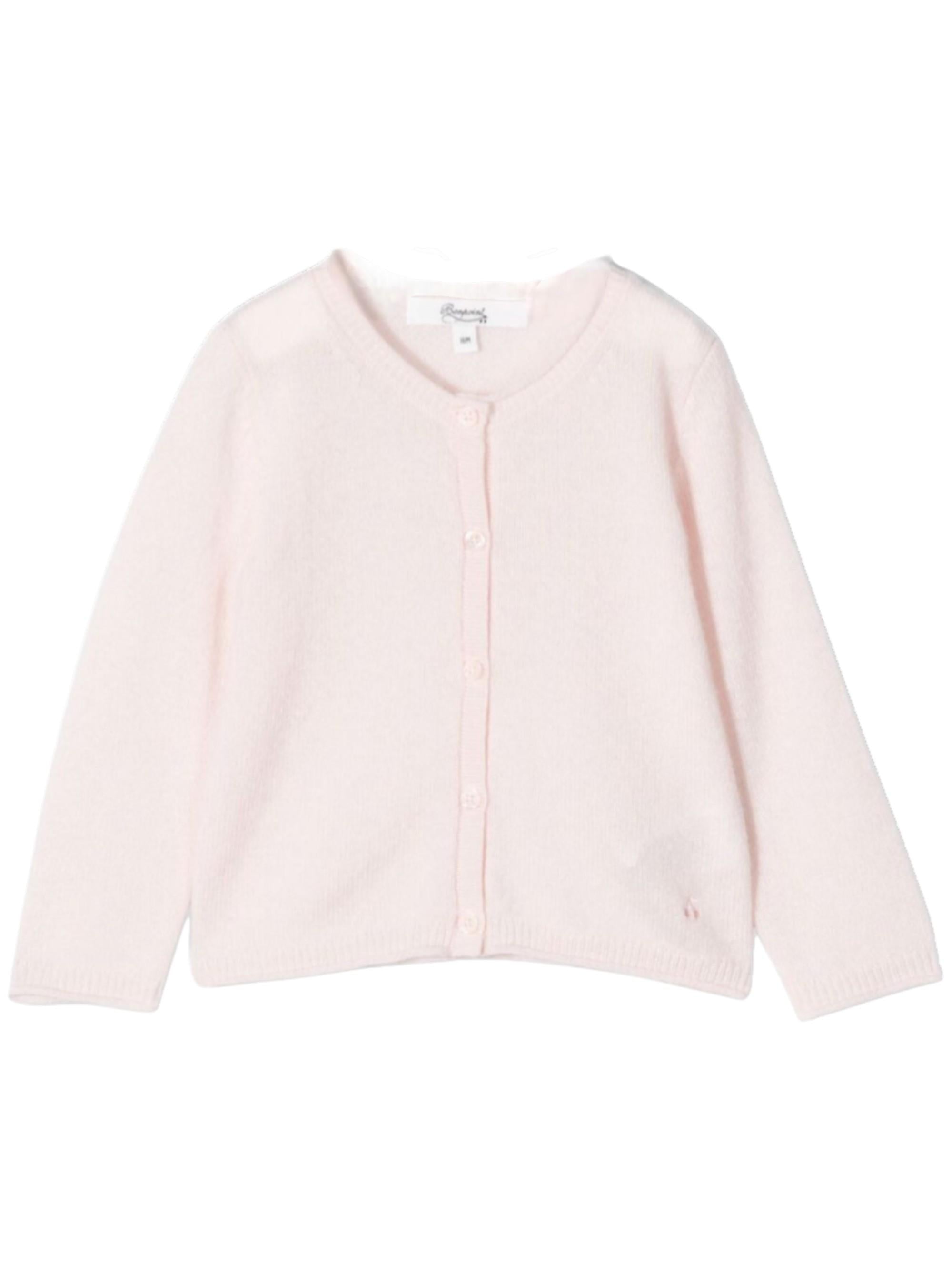 Cardigan per neonata Bonpoint rosa con bottoni PEBDA2703CA 121 BONPOINT