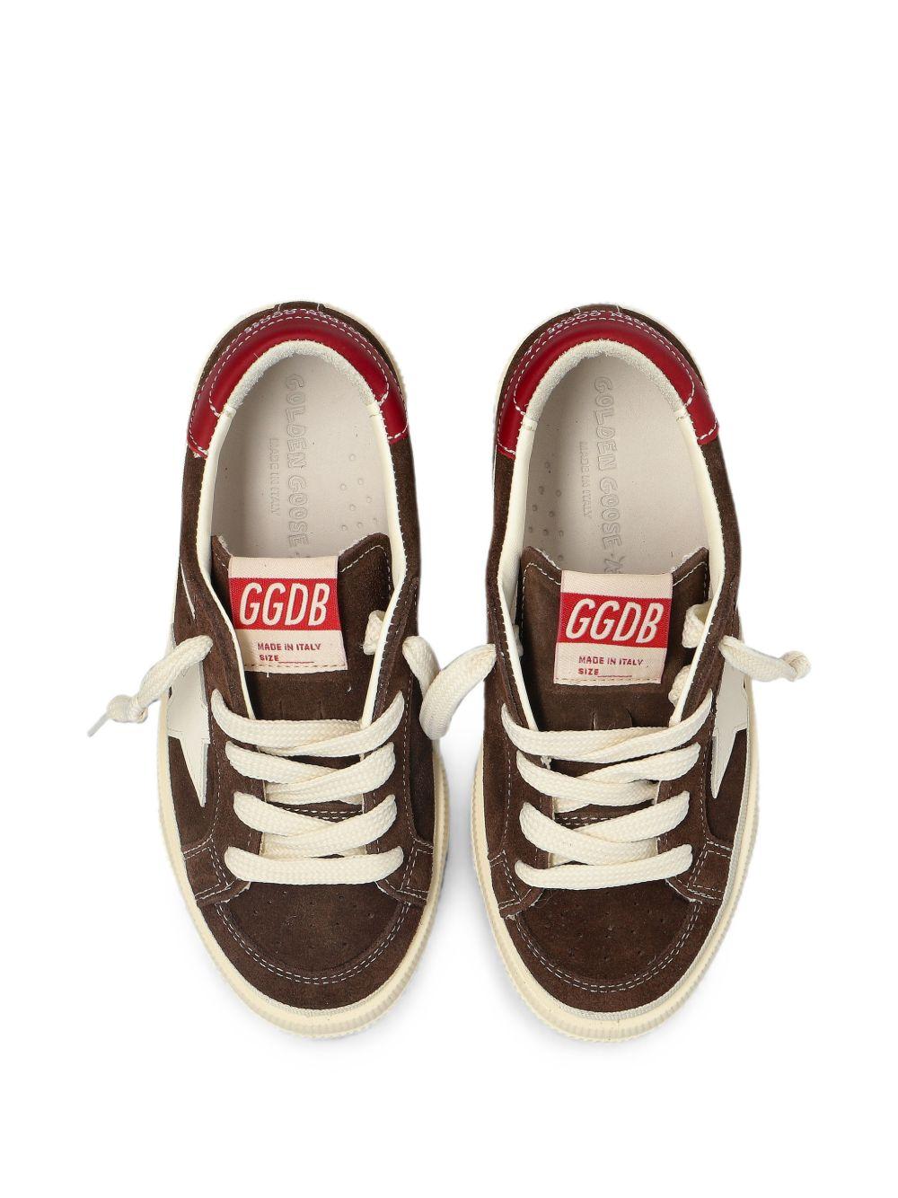 Sneakers per bambino Golden Goose Kids marrone con dettagli in camoscio F00496F008645 55773 GOLDEN GOOSE KIDS