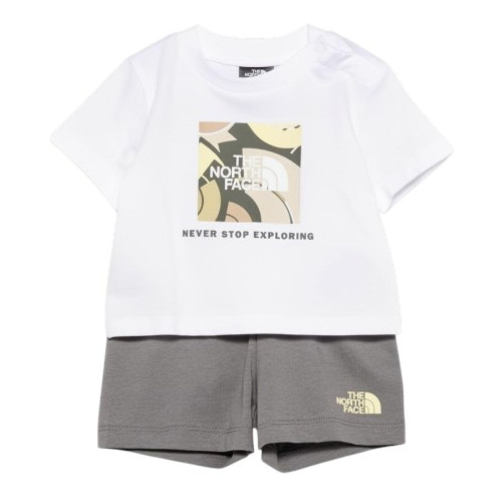 Completo per neonato The North Face multicolore con stampa logo NF0A8G1D 3N81 THE NORTH FACE KIDS