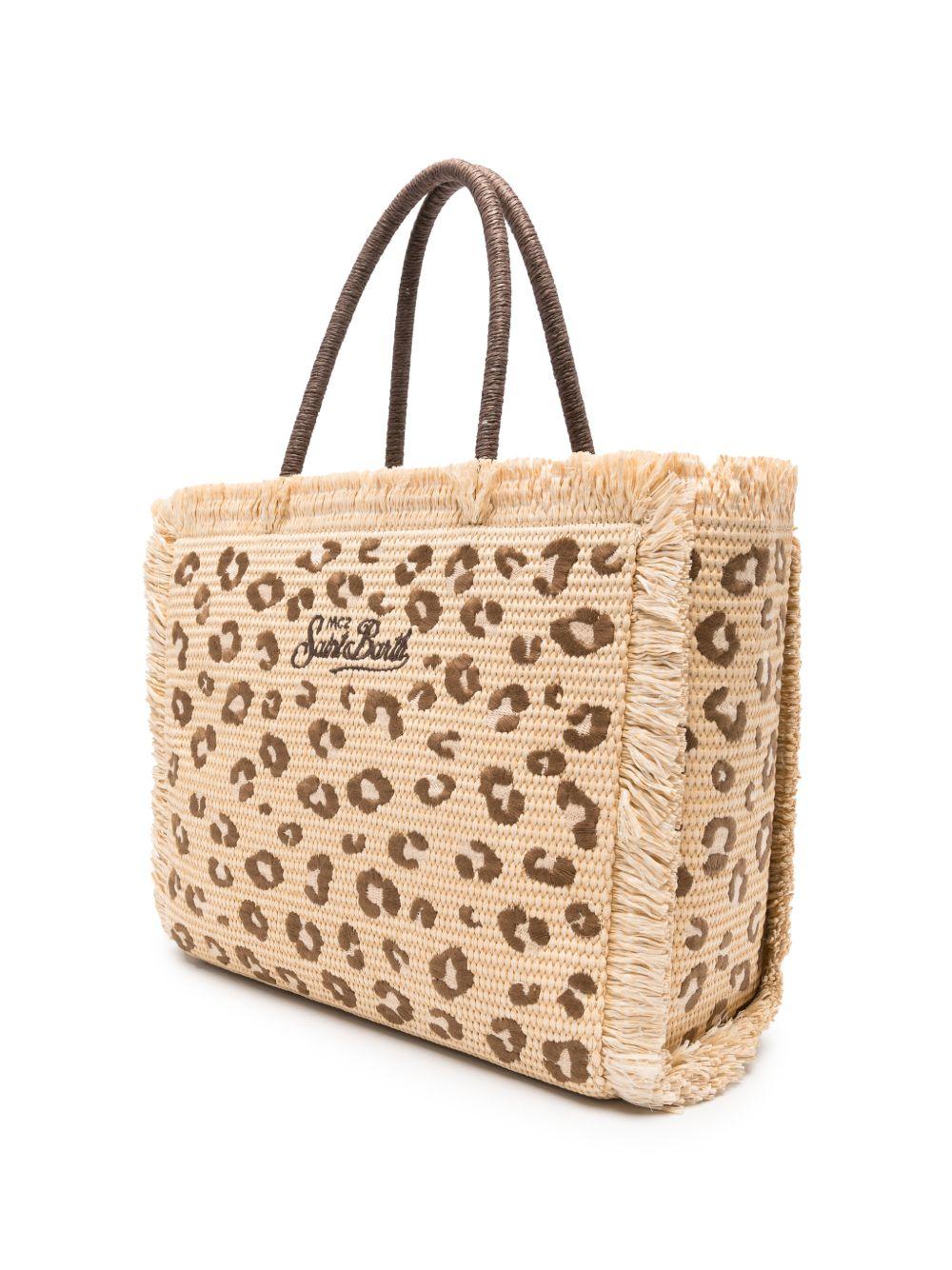 Borsa Vanity MC2 Saint Barth animalier con logo ricamato sul davanti VANI021 00349L MC2 ST. BARTH KIDS
