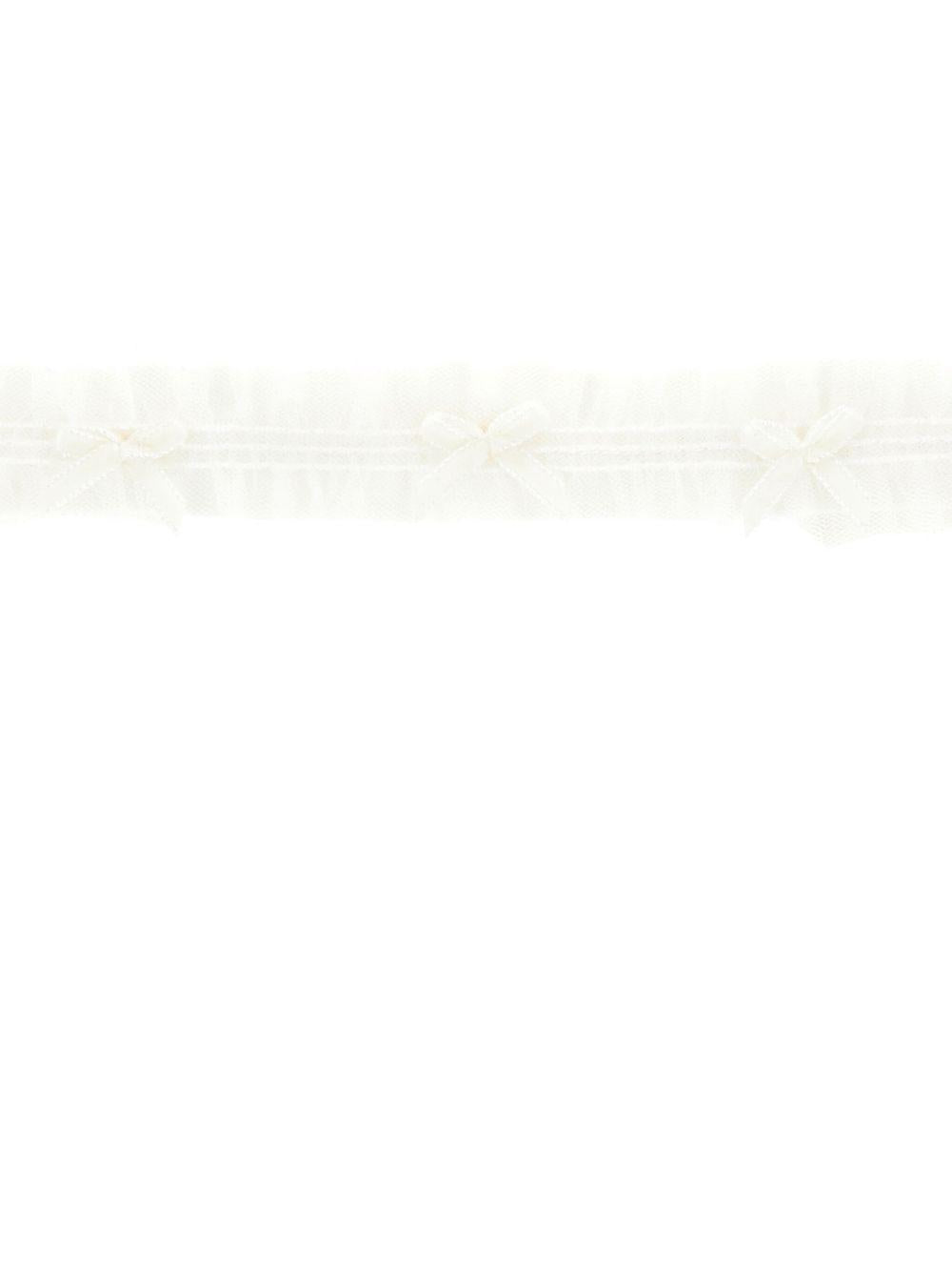 Fascia per neonata Monnalisa bianca con ruches 73F001 6900 0001 MONNALISA KIDS