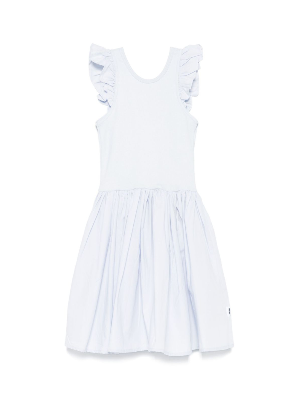 Abito Cloudia per bambina Molo azzurro con ruches 2S25E108 5467 MOLO