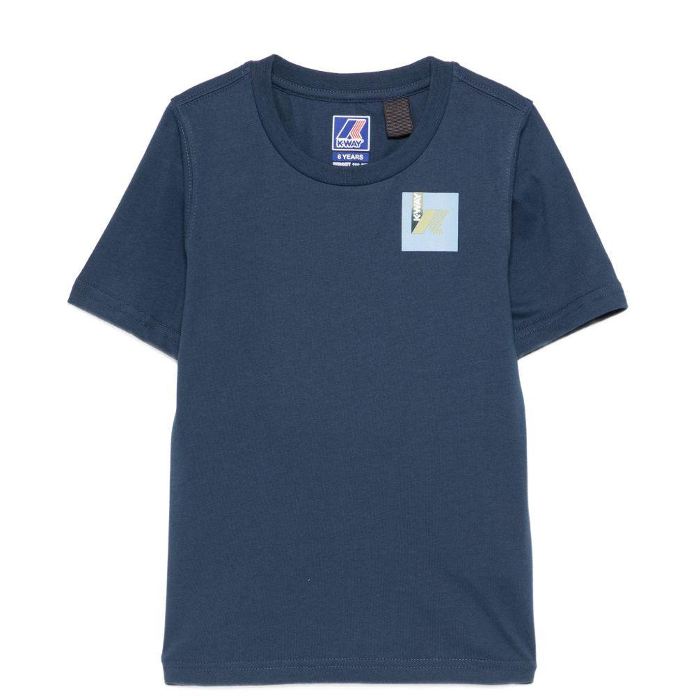 T-shirt per bambino K Way Kids blu con stampa grafica K3148NW B67 K-WAY KIDS