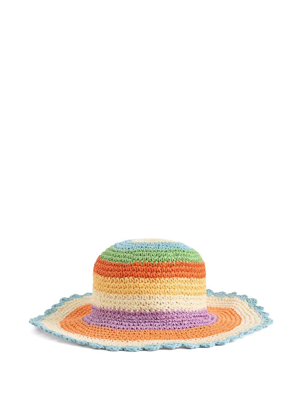 Cappello per bambina Molo multicolore con orlo a smerlo 7S26Y310 9525 MOLO