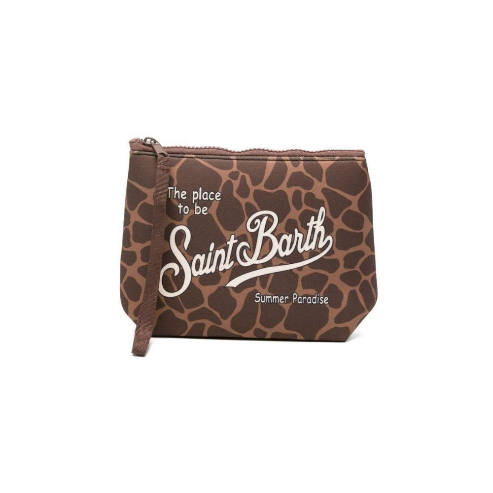 Pochette Aline MC2 Saint Barth animalier con logo sul davanti ALIN001 00900L MC2 ST. BARTH